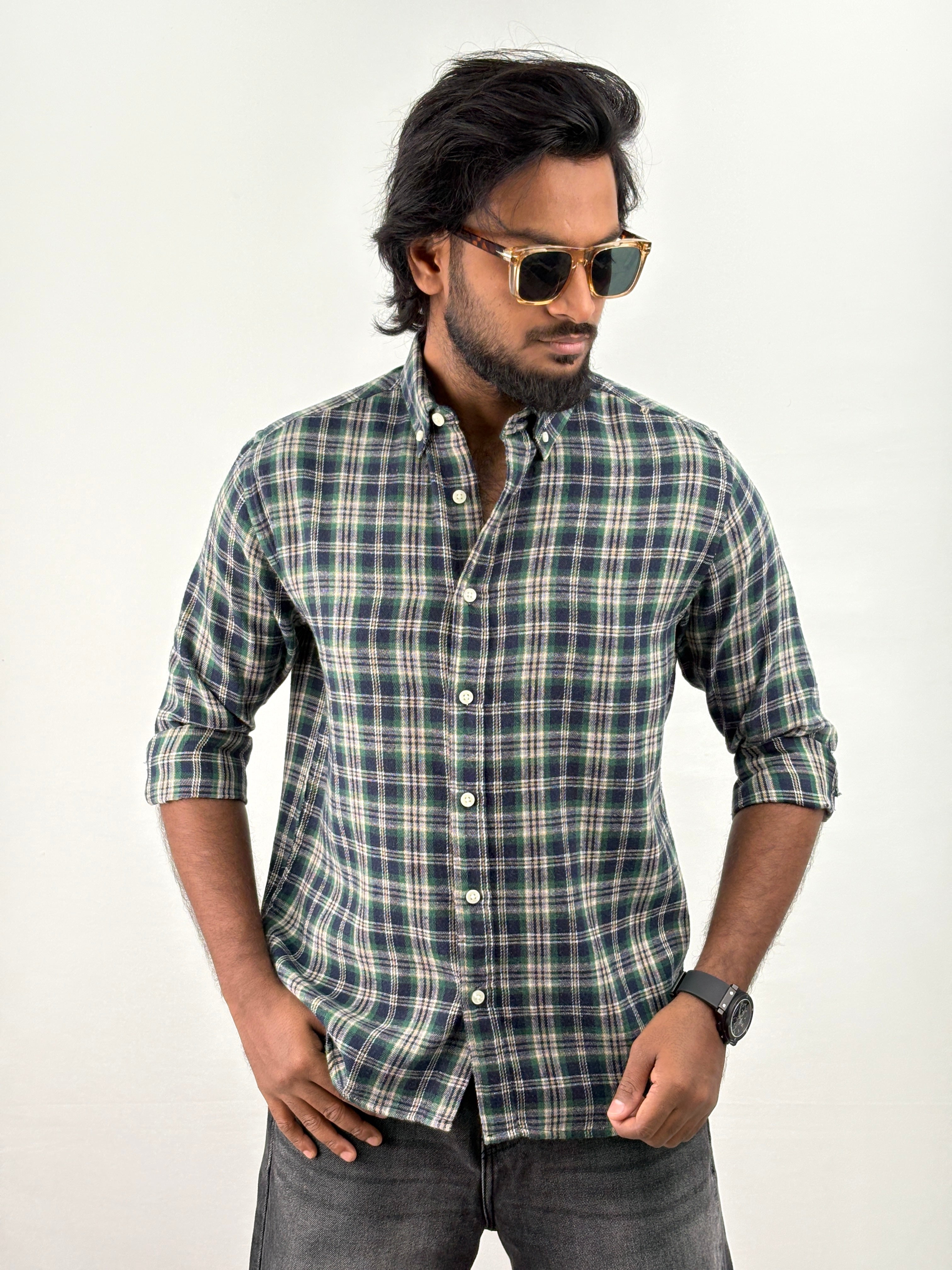 Green Flannel Shirts