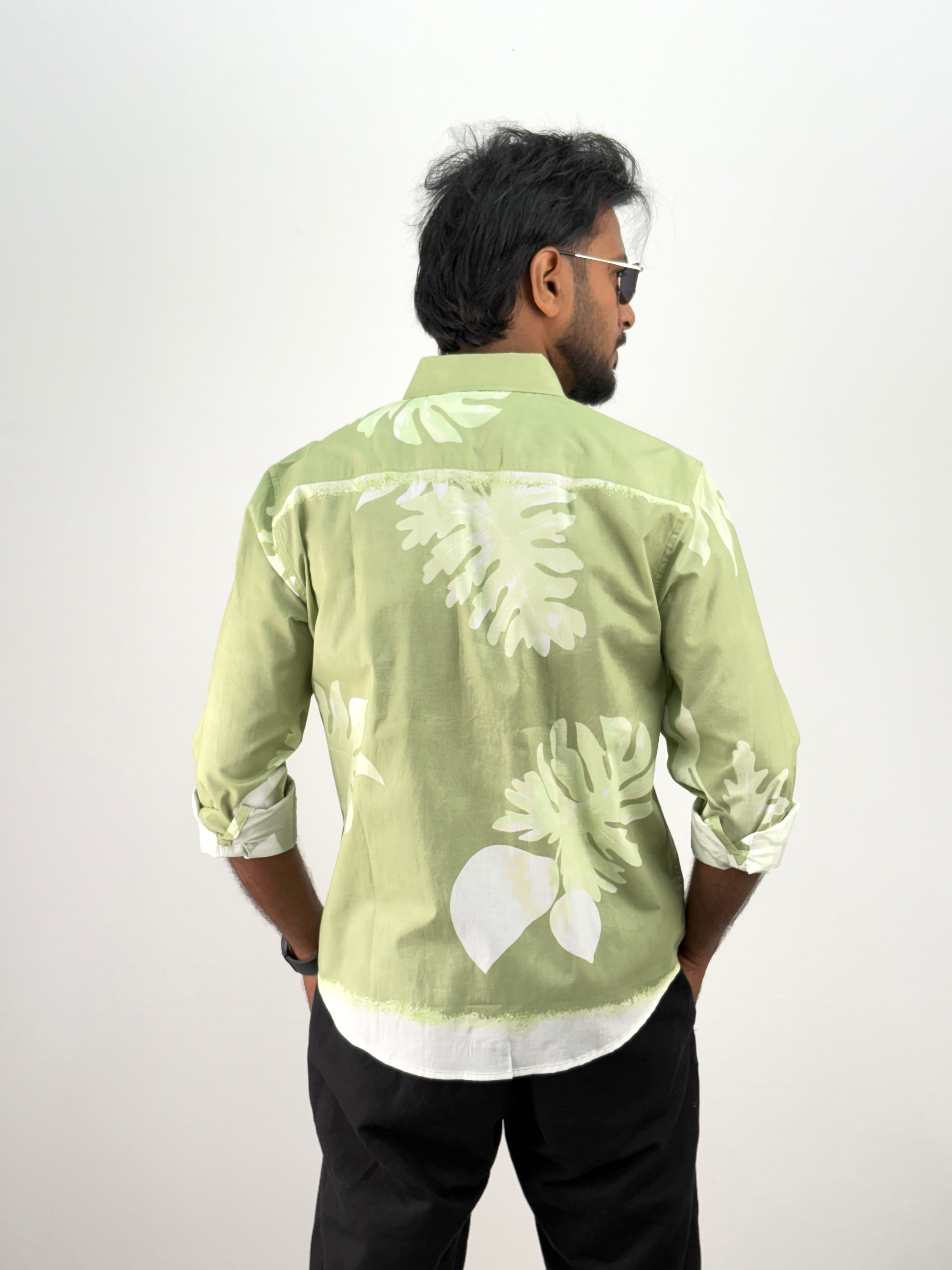 Green Printed Shirt