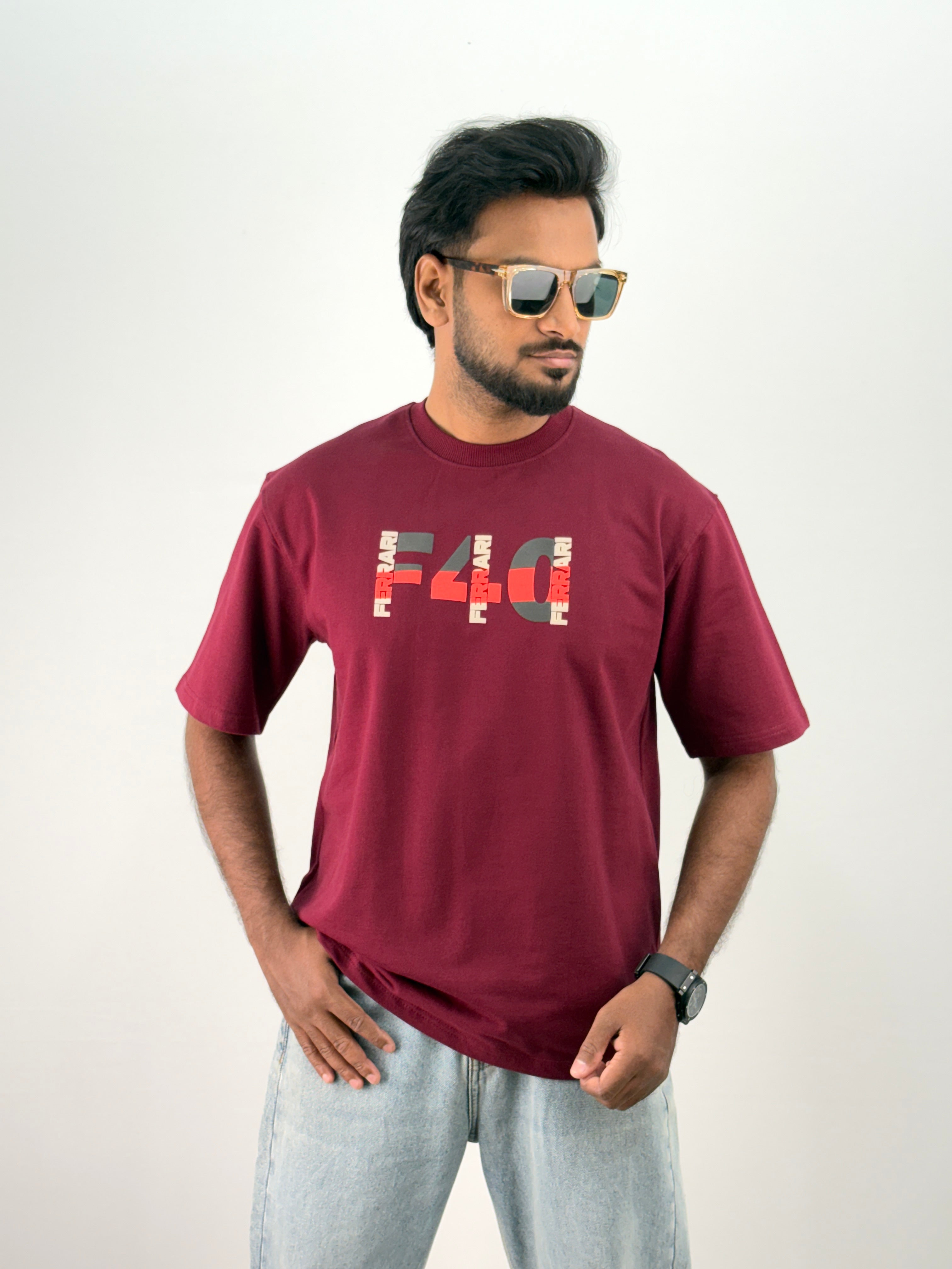 Maroon Oversized T-Shirt