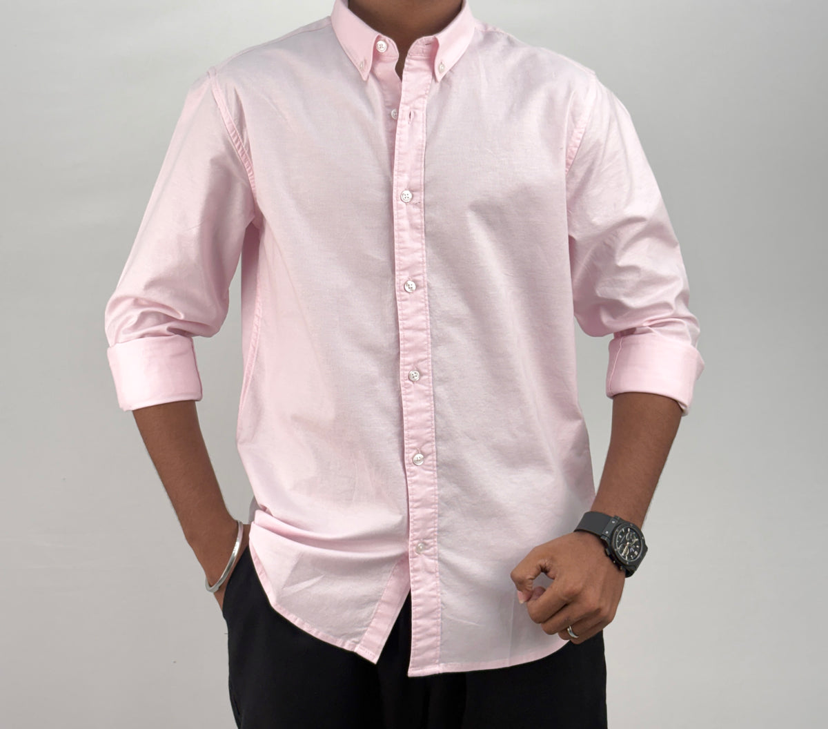 Pink Elbow Patch Shirt 2