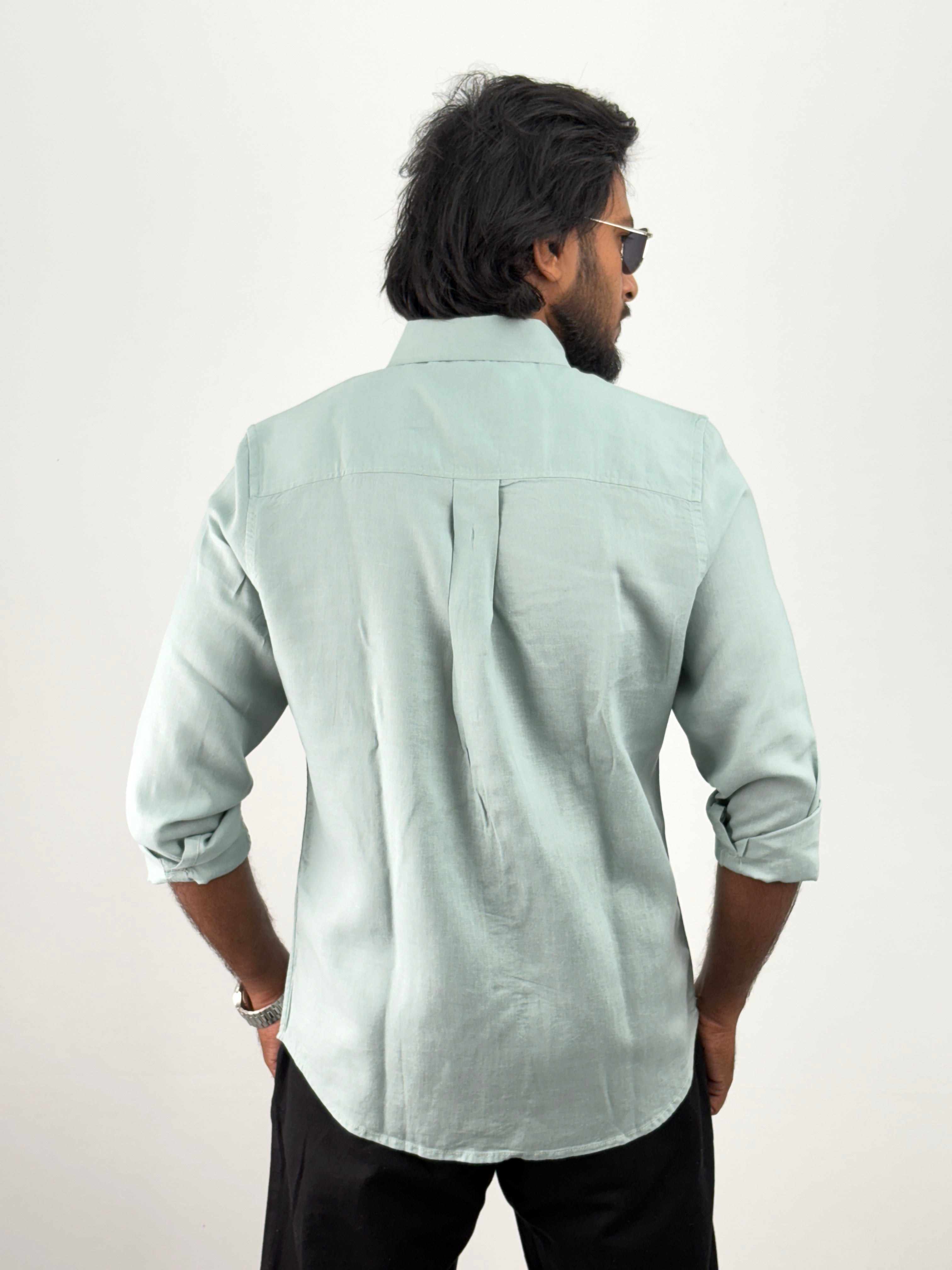 Light Green Linen Shirt