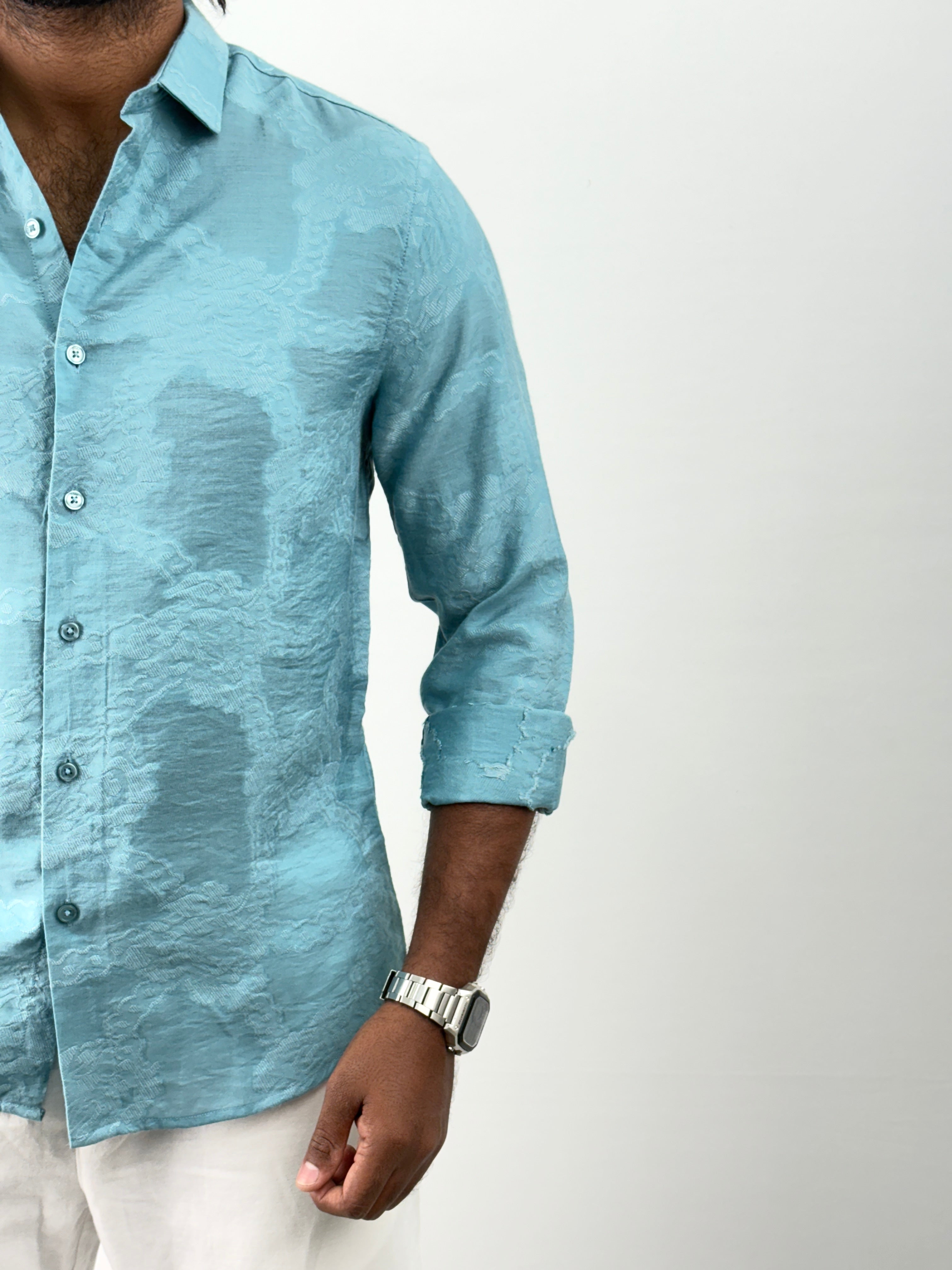 Aqua Self Design Shirt
