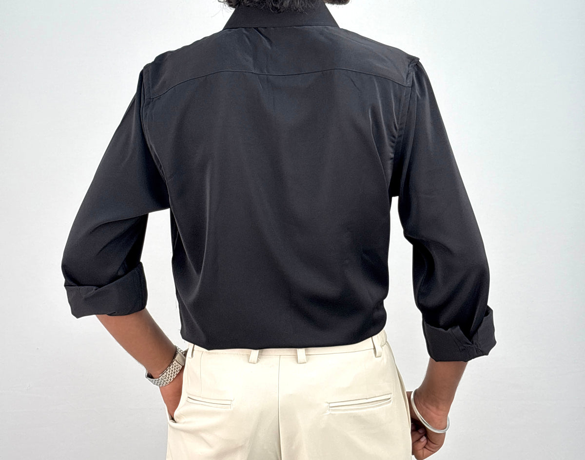 Black IMP Embroidery Shirt
