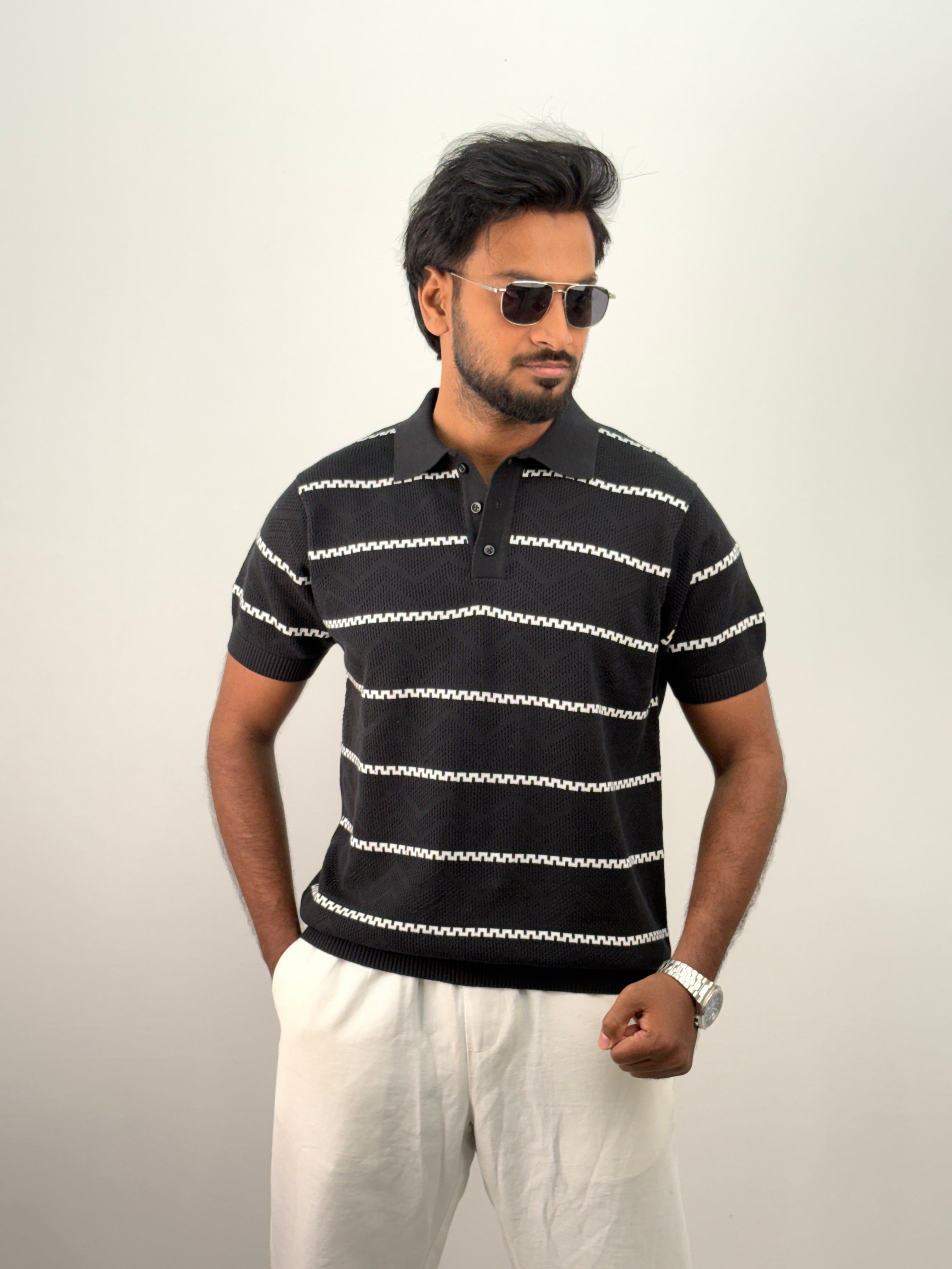 Black Polo T-Shirt