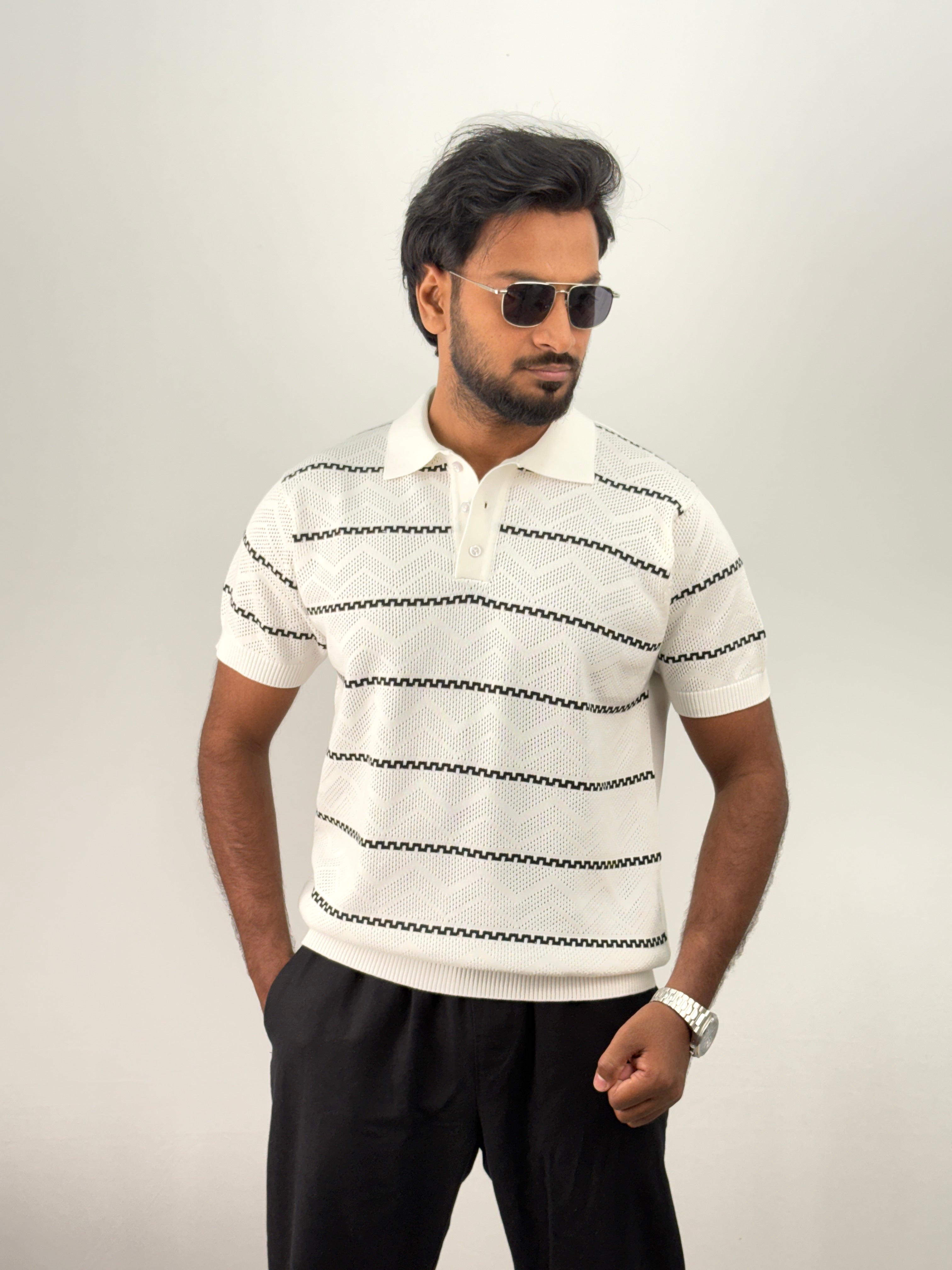 White Polo T-Shirt