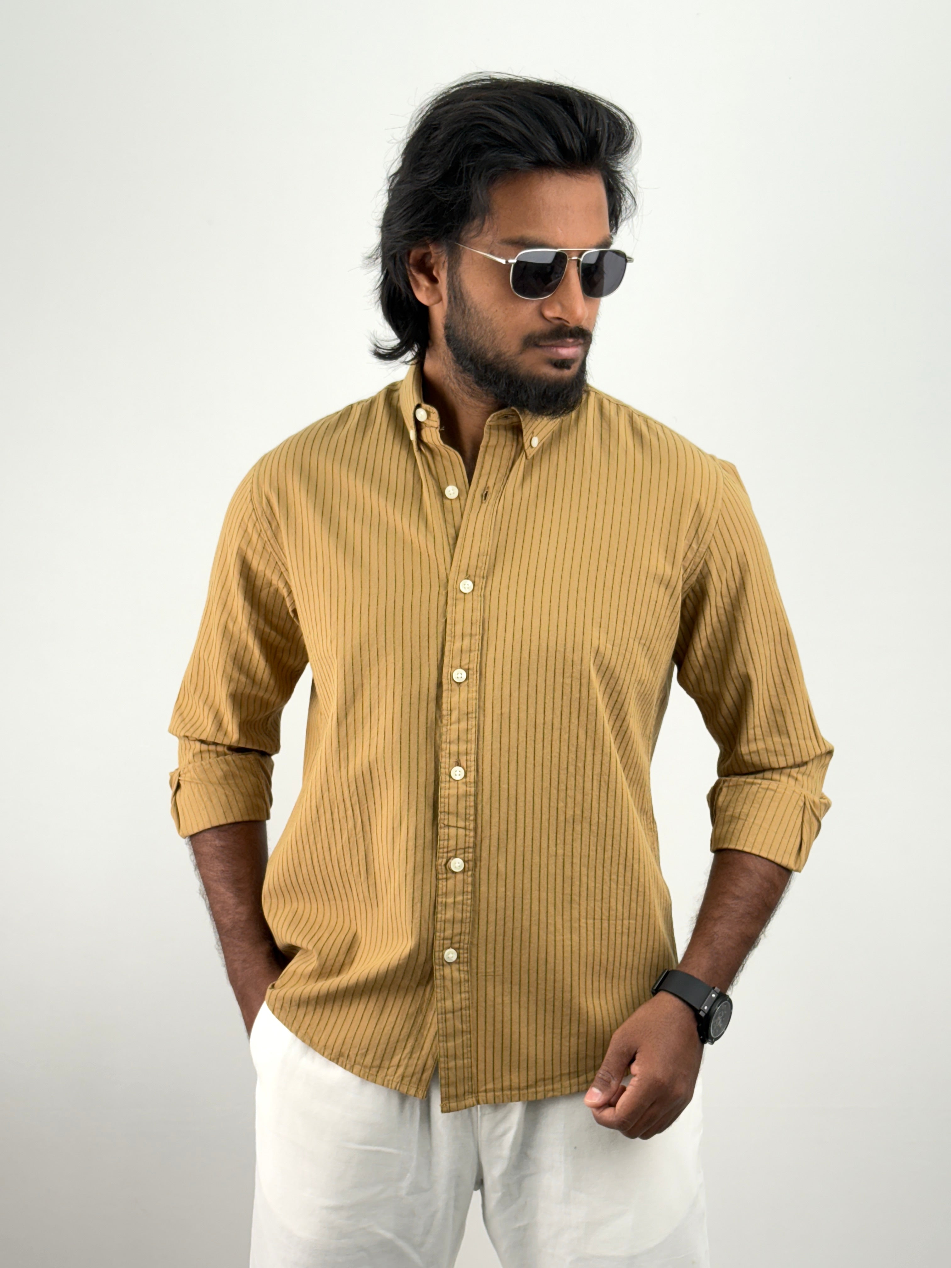 Mustard Stripe Shirt