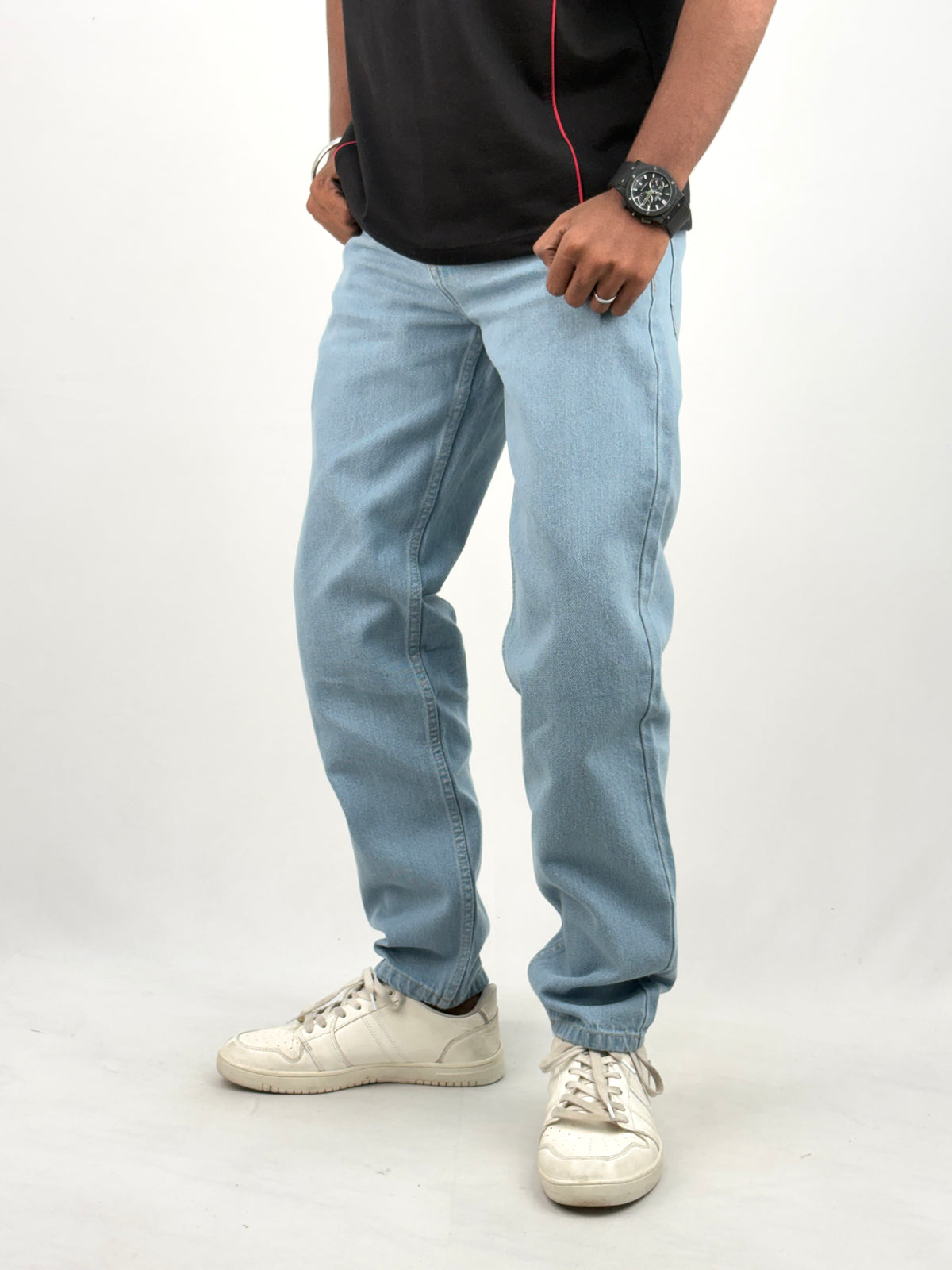 Light Blue Semi Baggy Jean 2