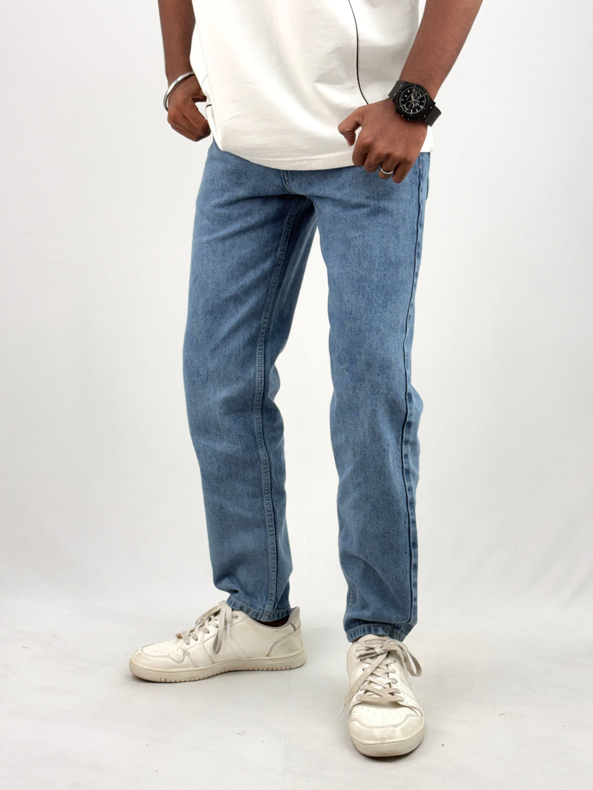 Blue Semi Baggy Jean 2