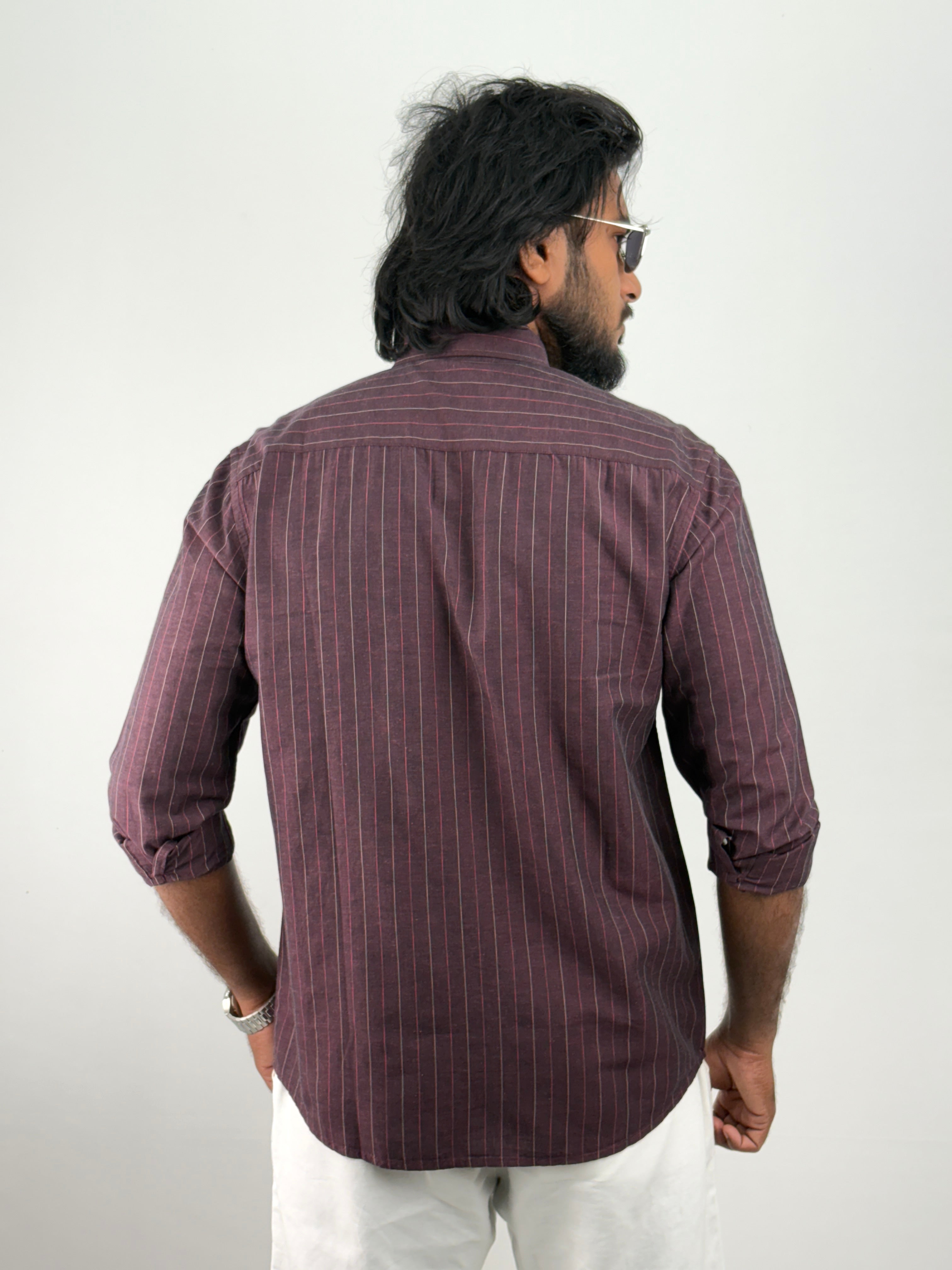 Maroon Stripe Shirt