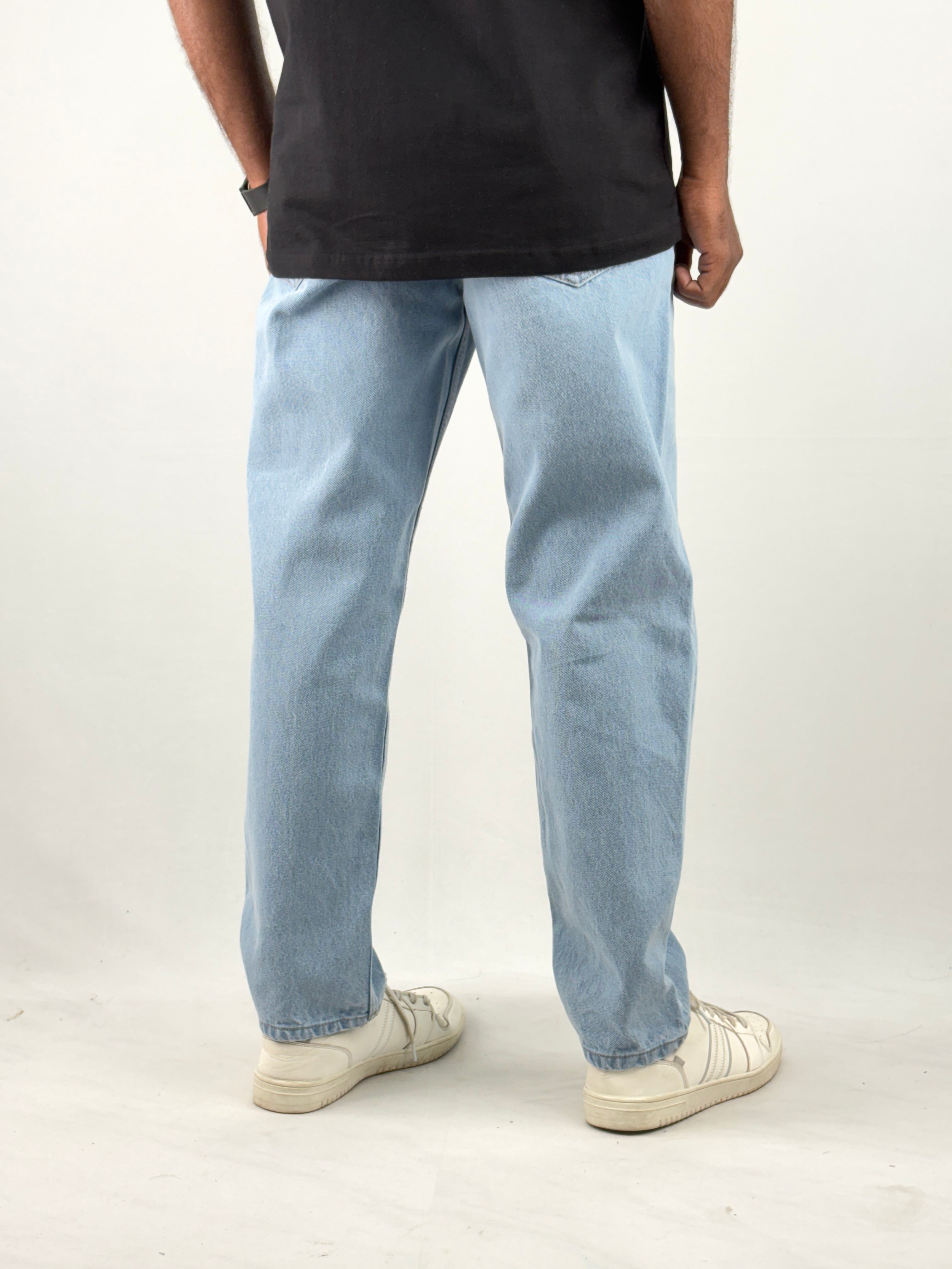 Ice Blue Semi Baggy Jeans