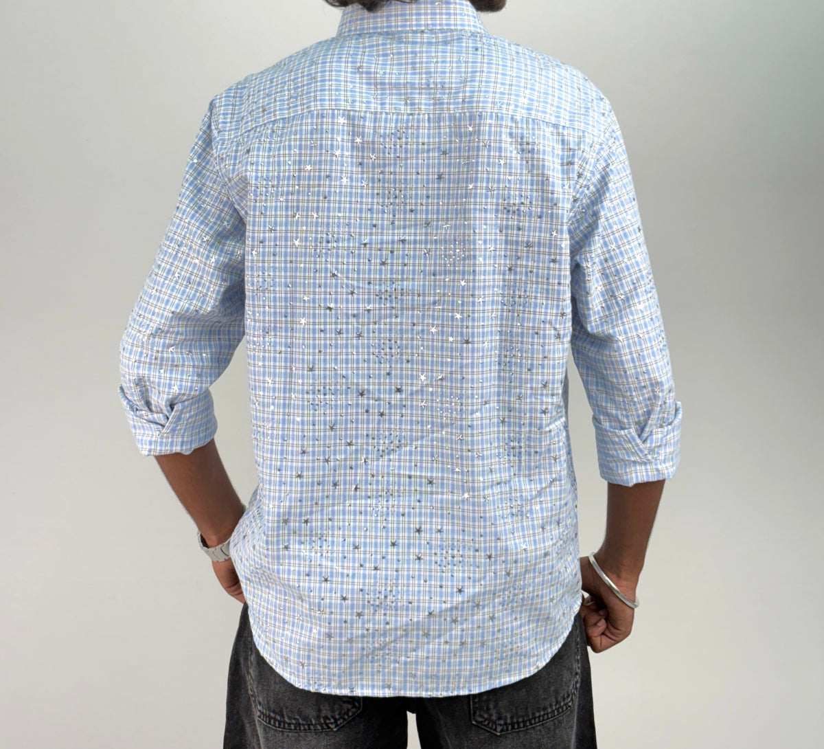 Blue Star Checks Shirt