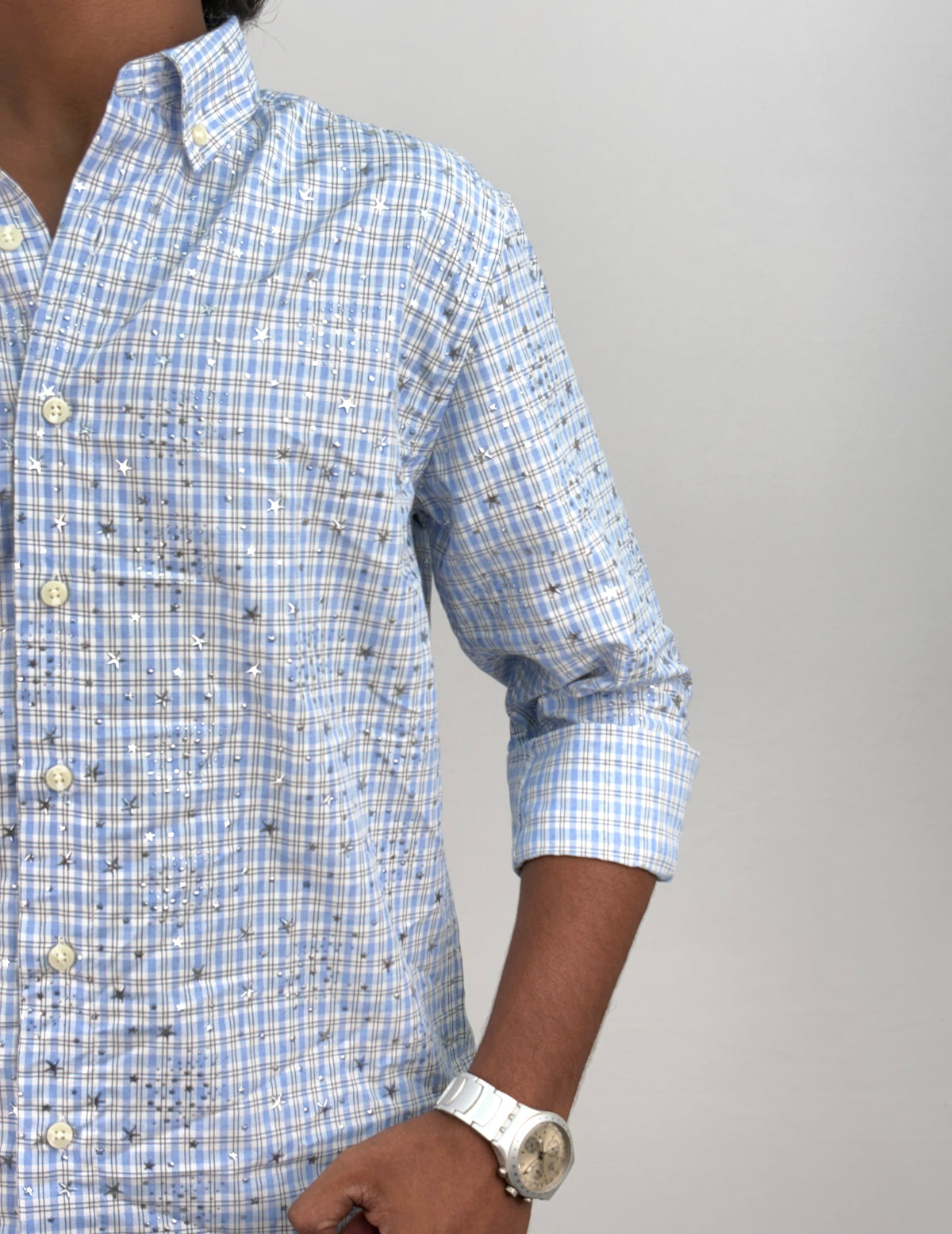 Blue Star Checks Shirt