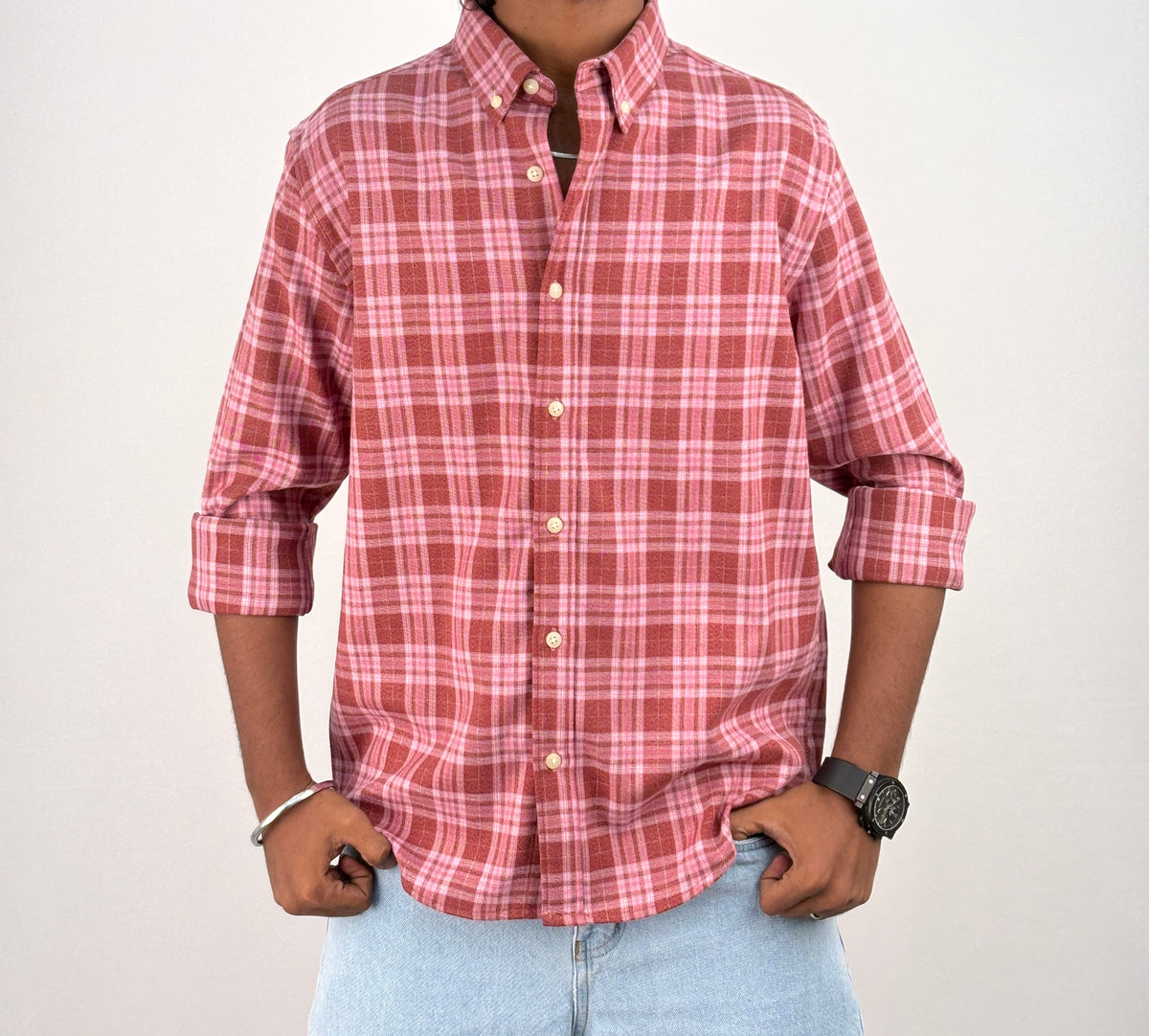 Pink IMP Flannel Shirt 6