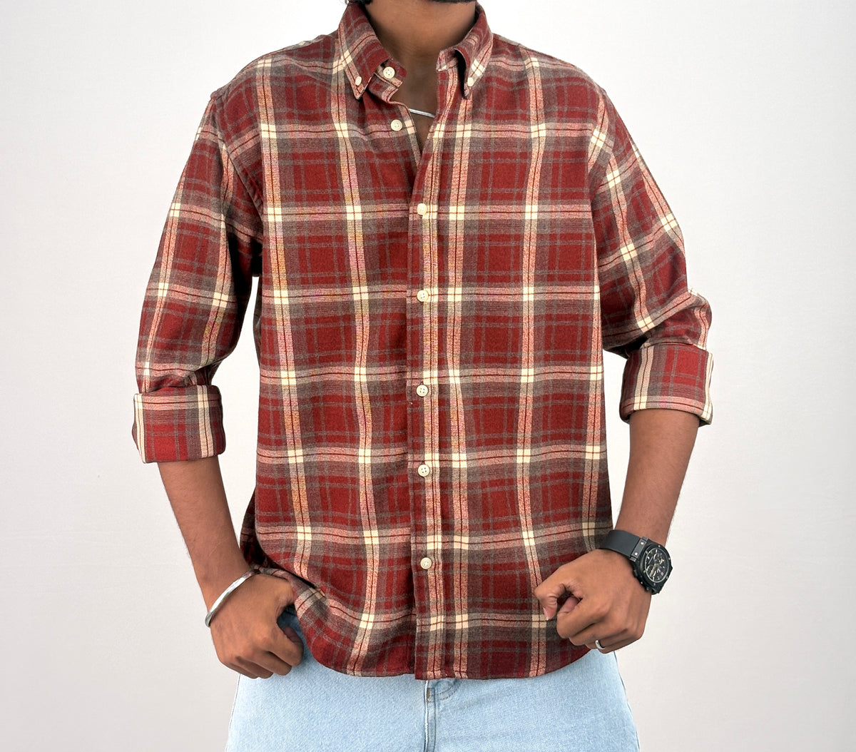 Red IMP Flannel Shirt 6