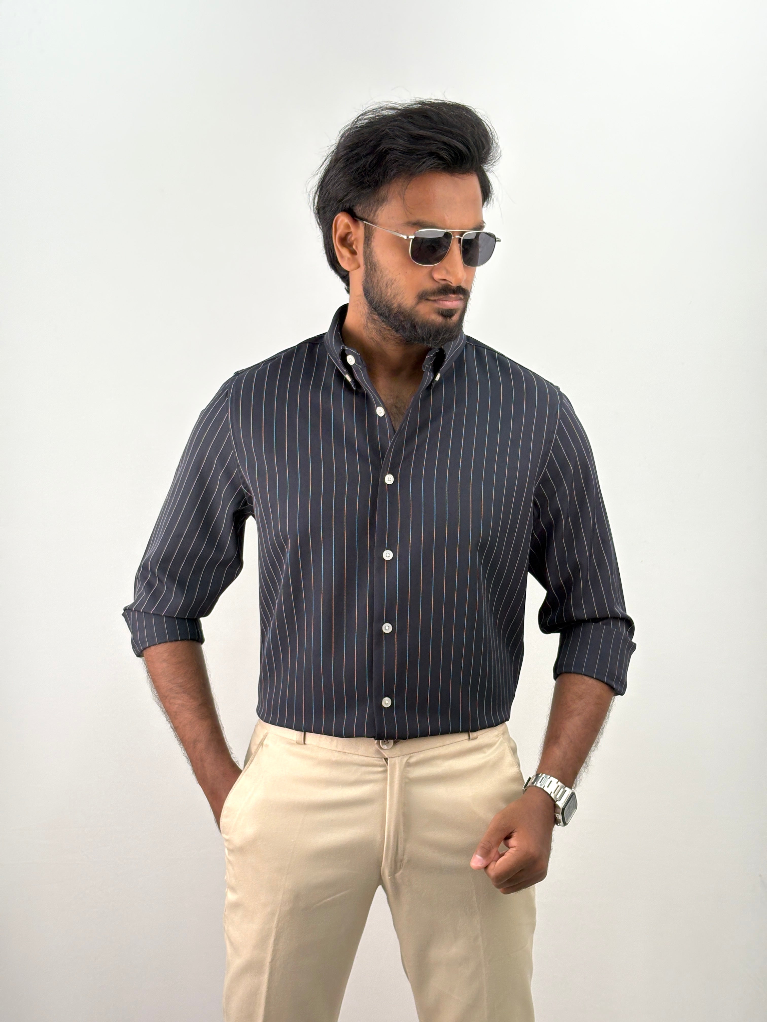 Navy Stripe Shirt