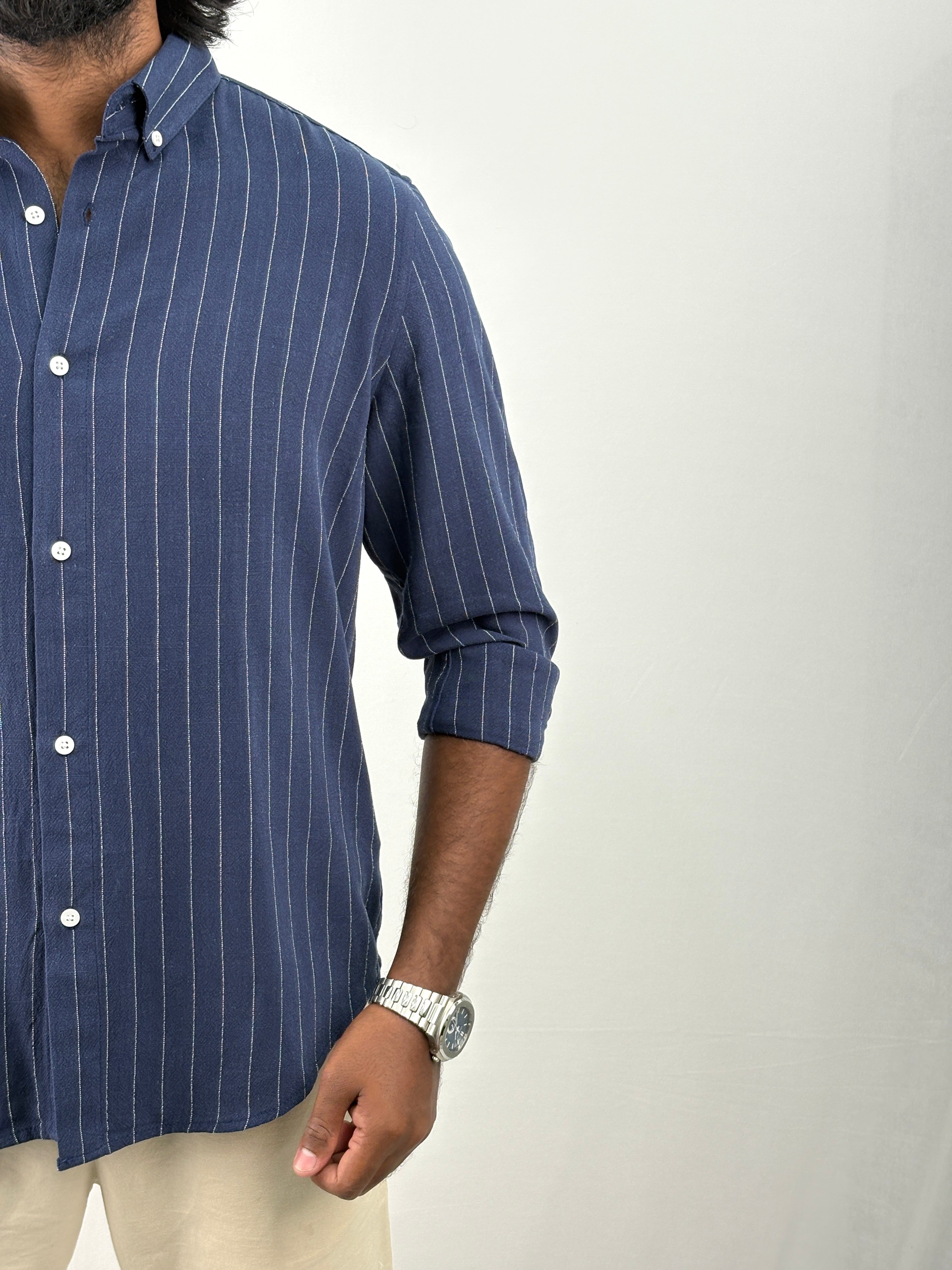 Navy IMP Stripe Shirt