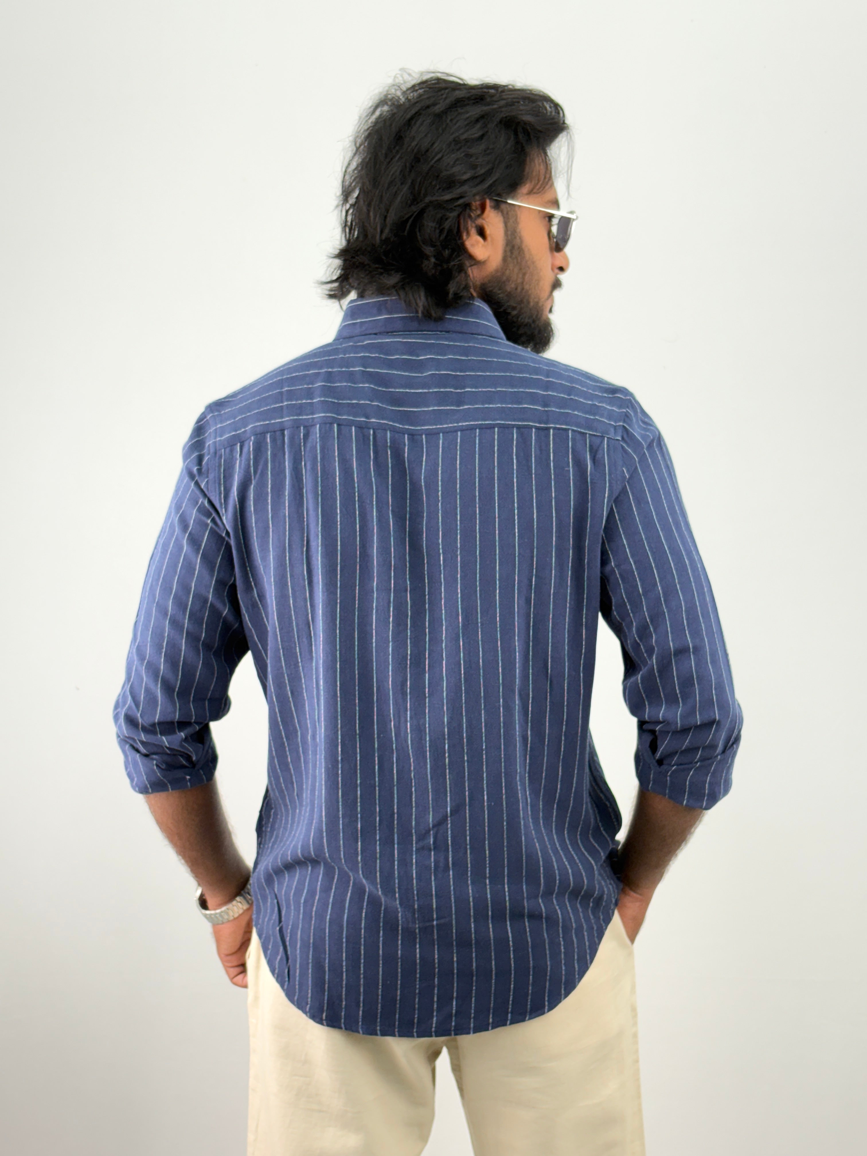 Navy IMP Stripe Shirt