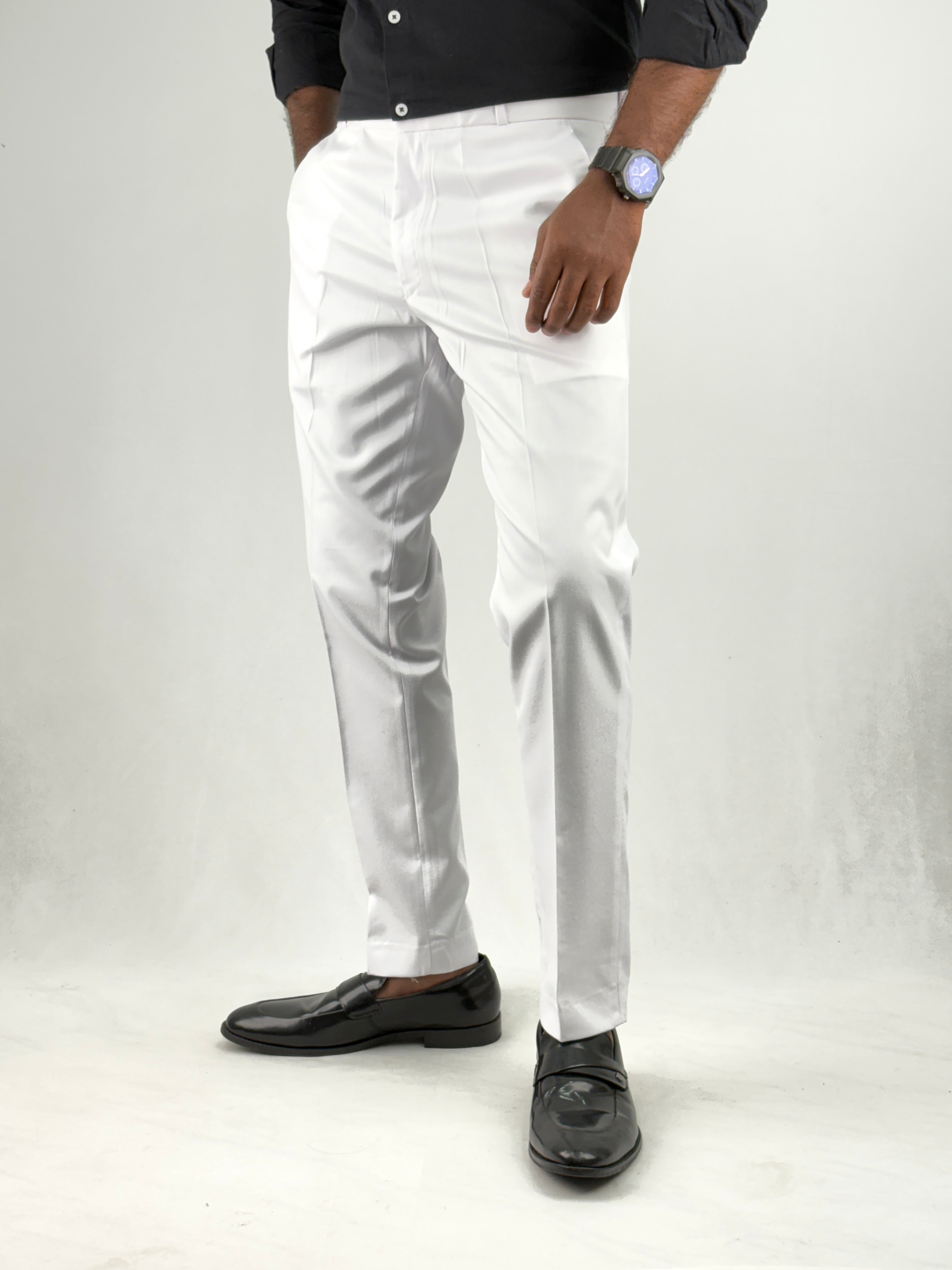 White Formal Pant