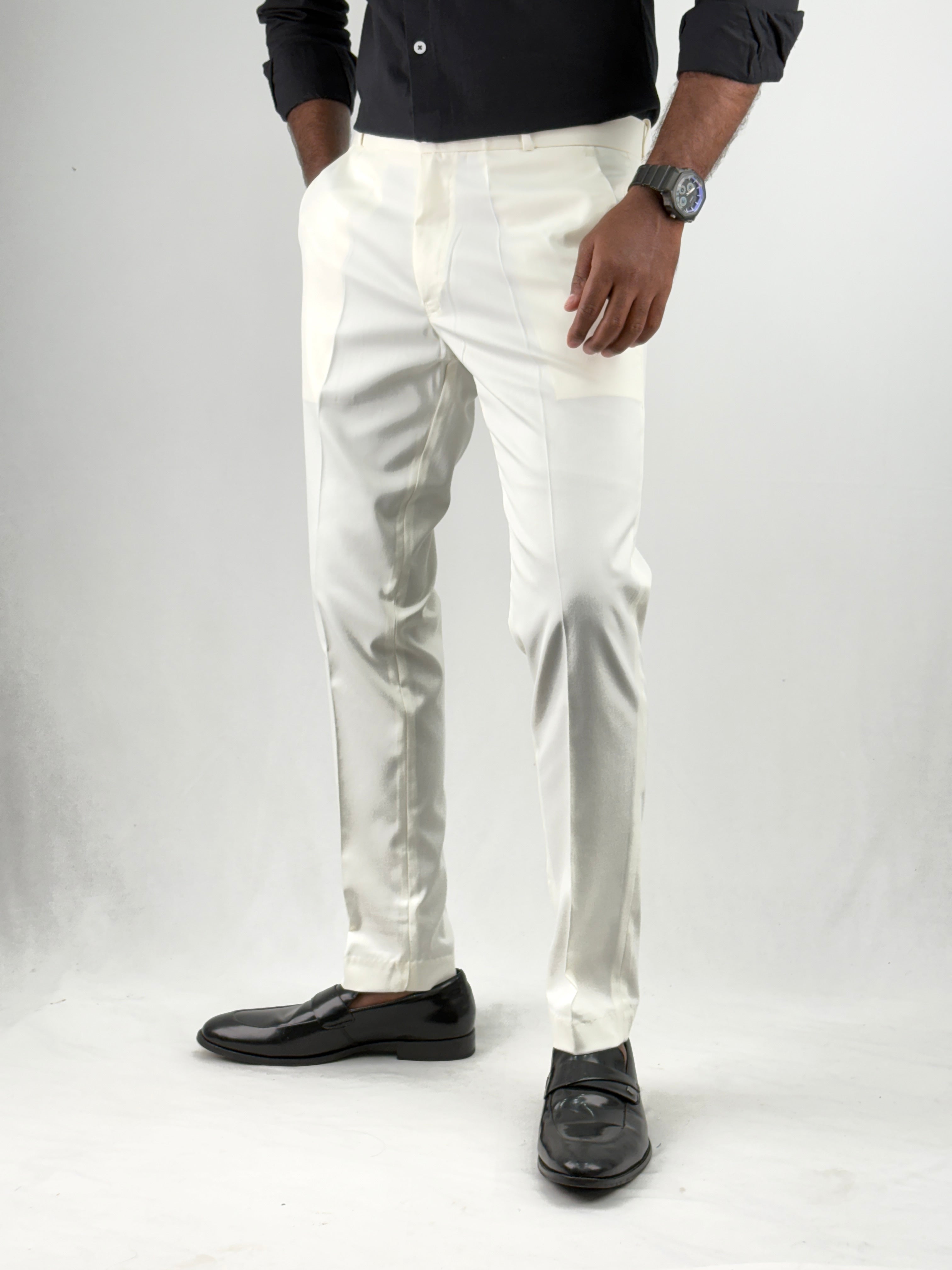 Off White Formal Pant