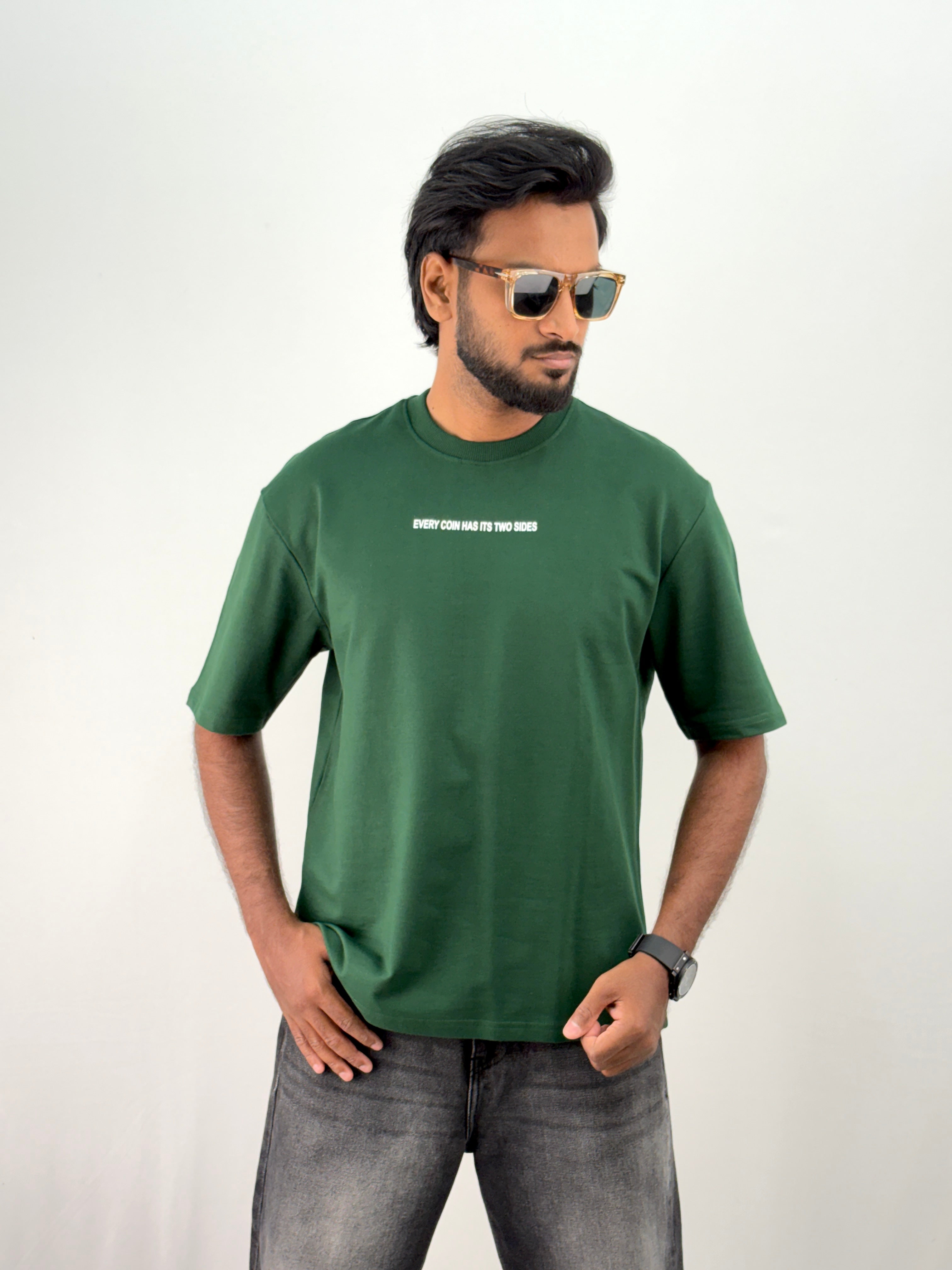 Dark Green Oversized T-Shirt