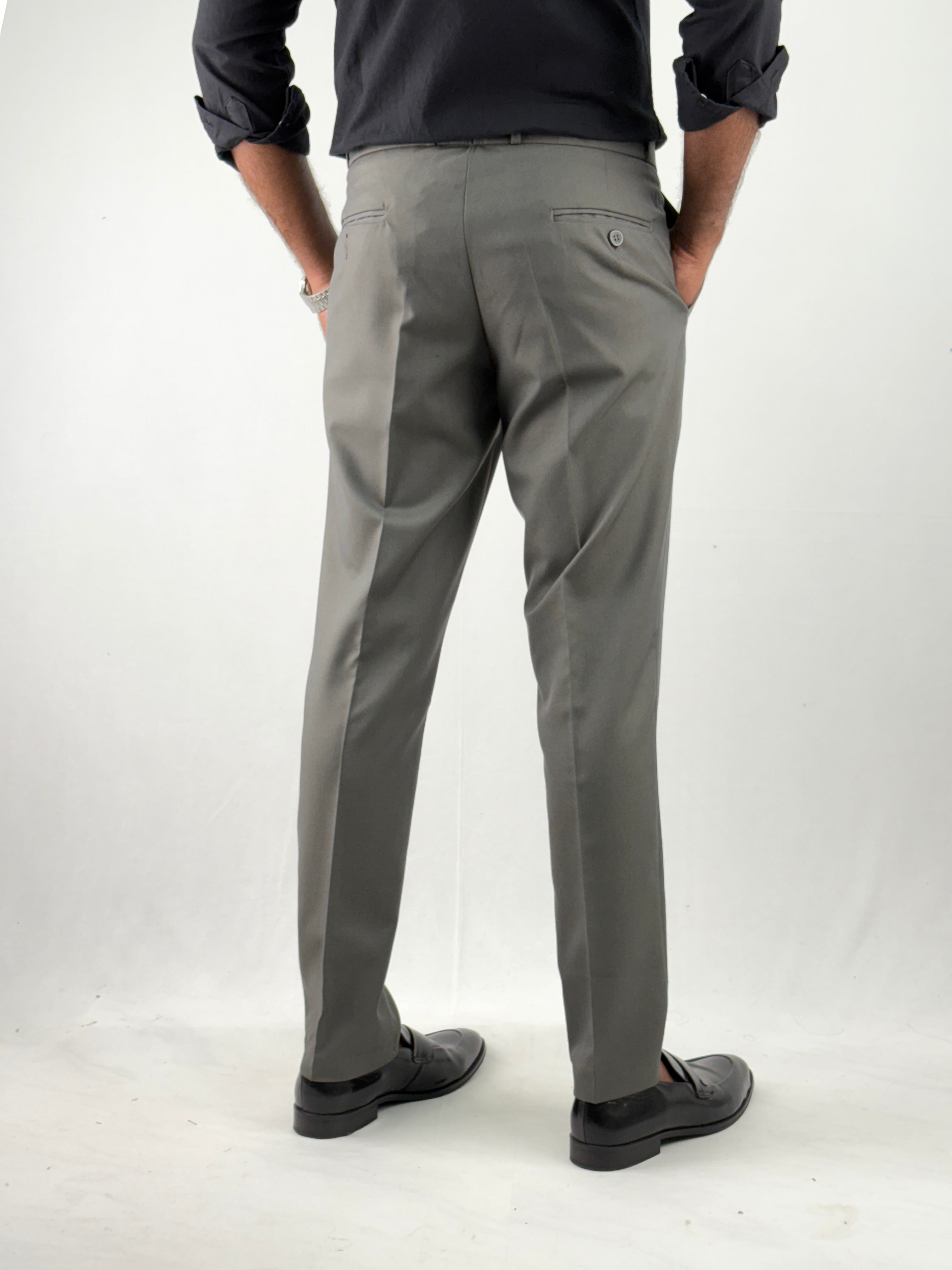 Cement Grey Formal Pant