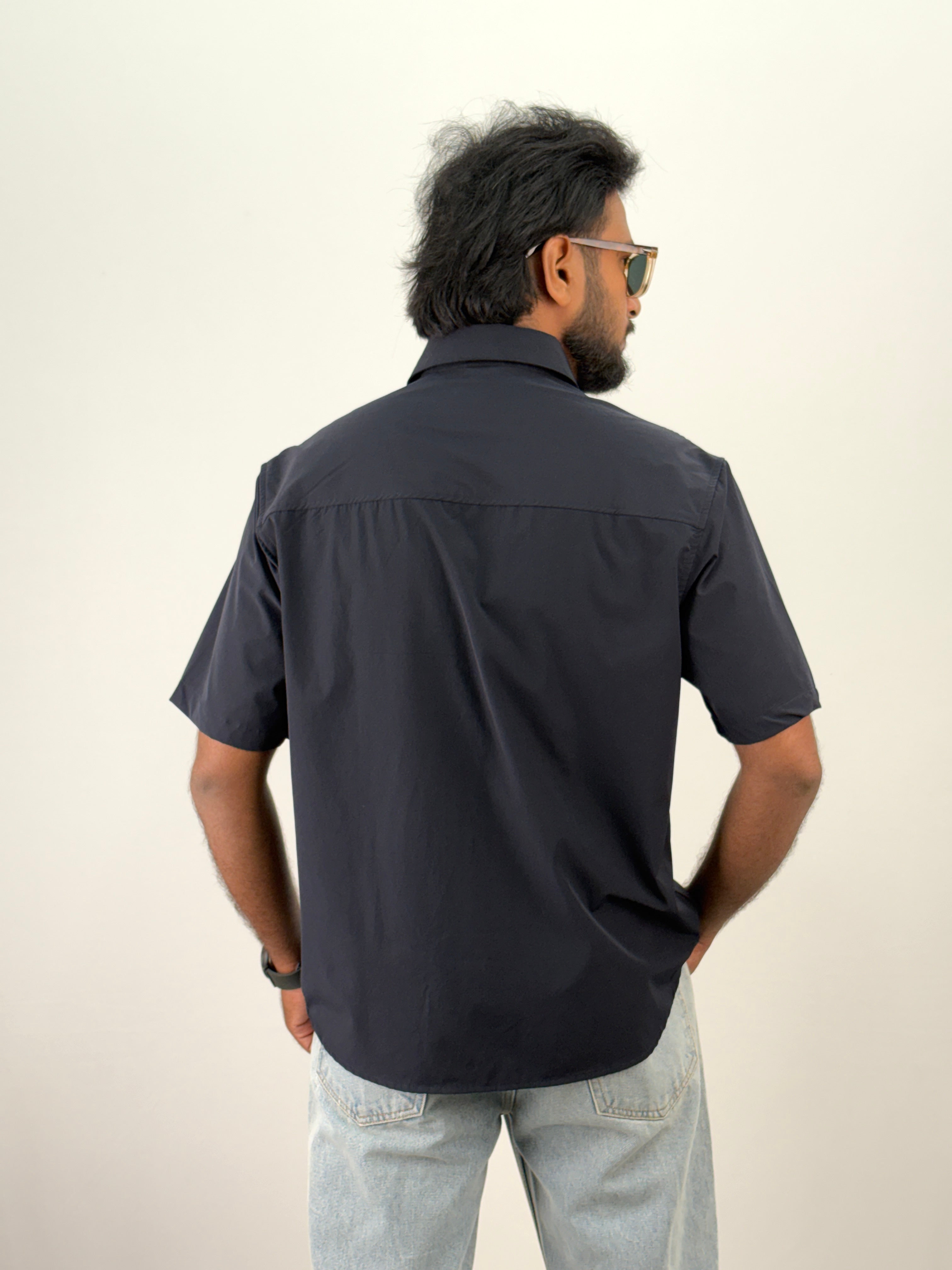 Navy IMP Half Sleeve Shirt