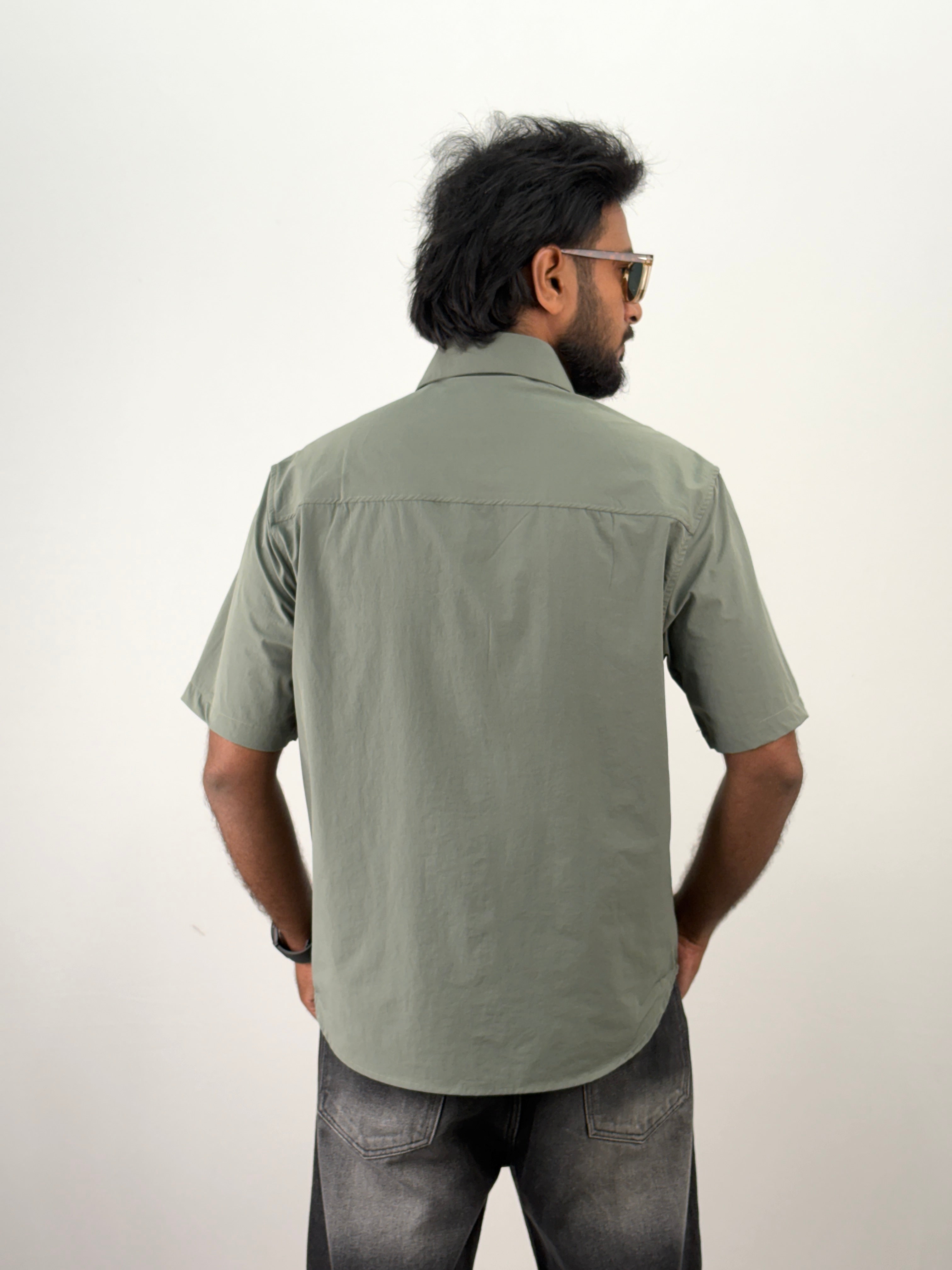 Green IMP Half Sleeve Shirt