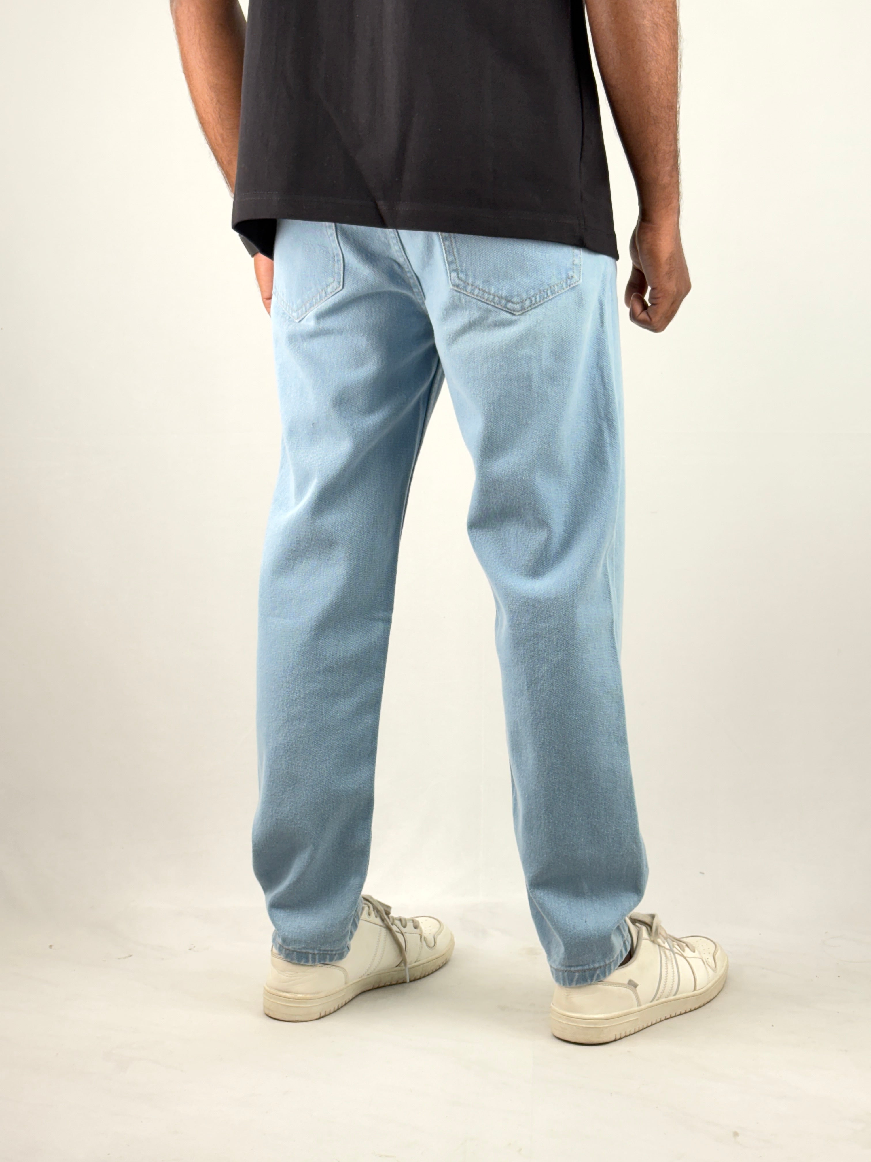 Ice Blue Semi Baggy Jean