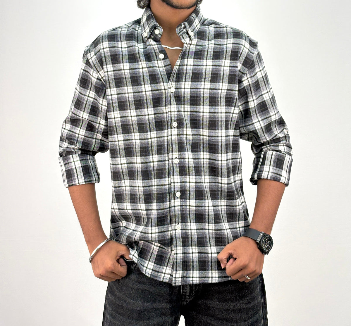 Black IMP Flannel Shirt 7