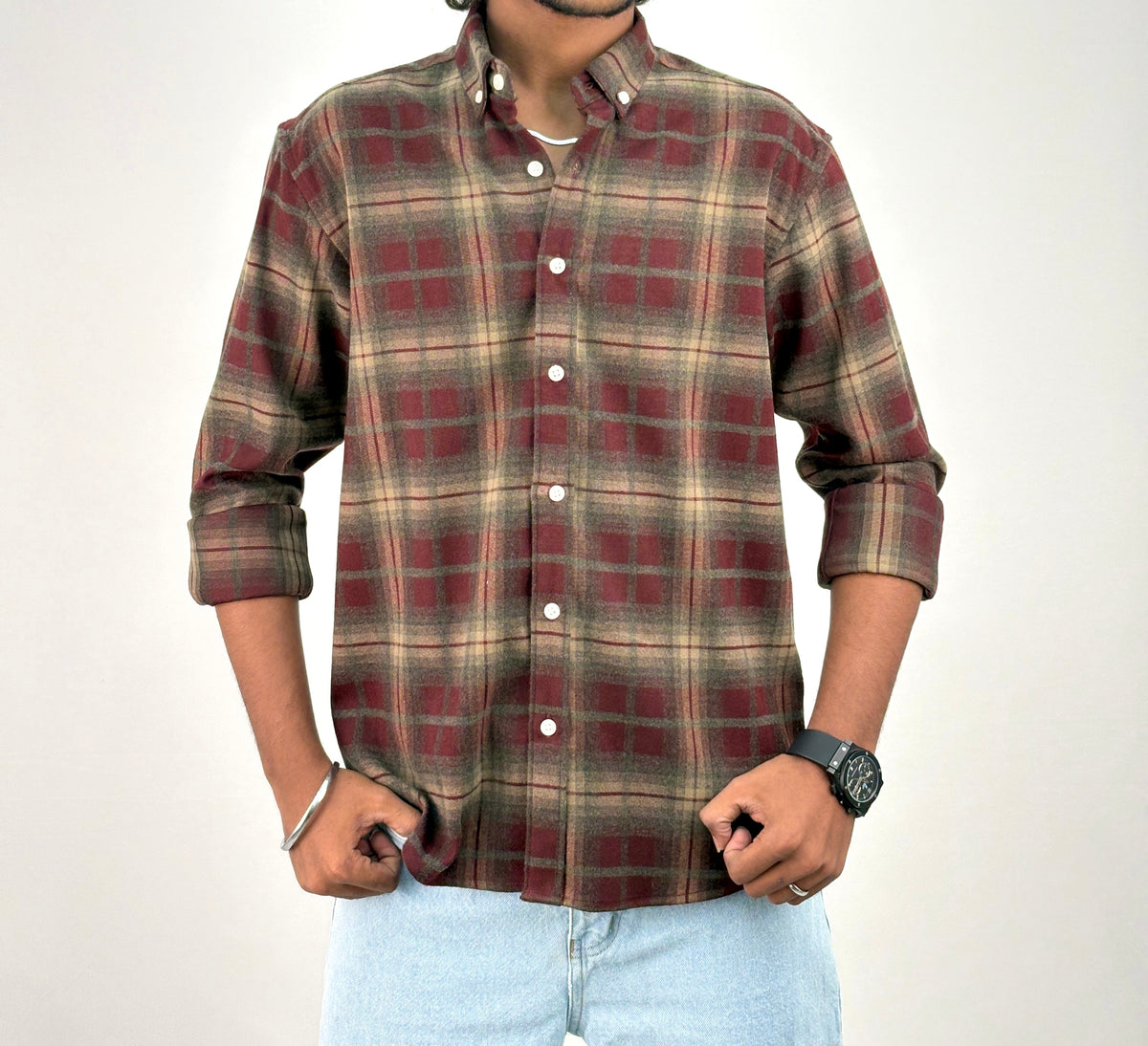 Maroon IMP Flannel Shirt 7
