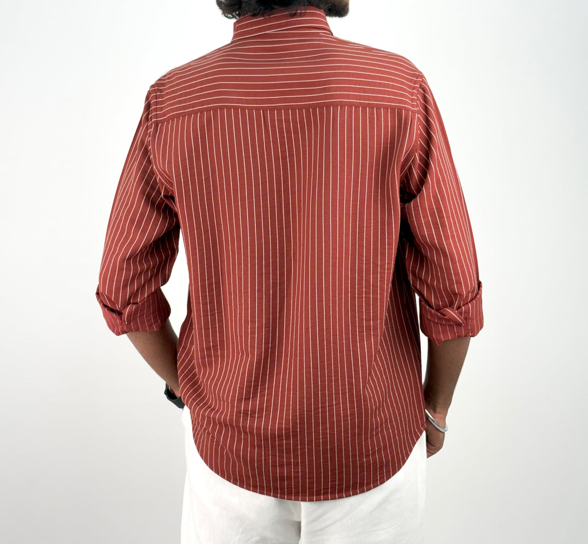 Brick Red IMP Stripe Shirt 1