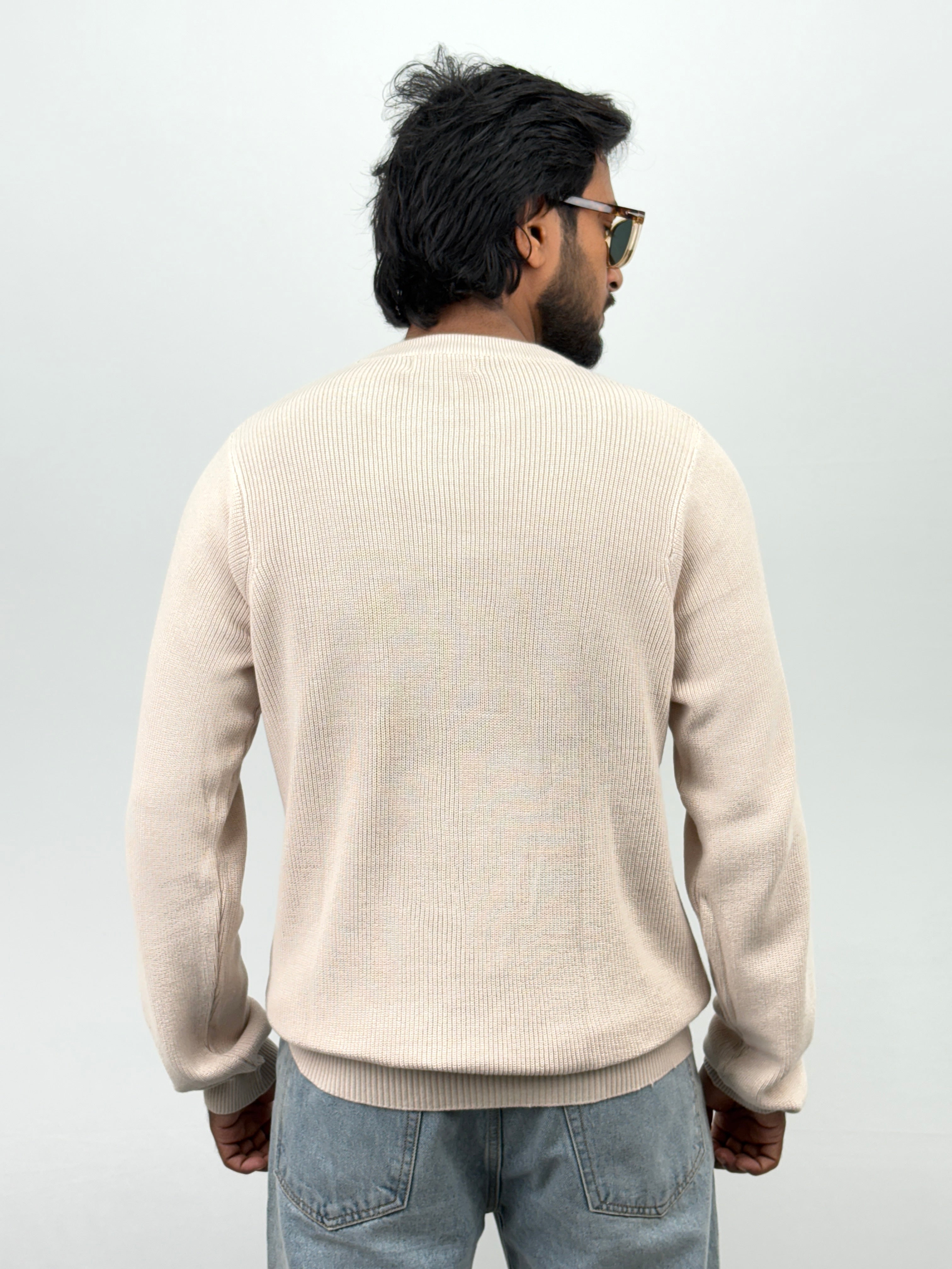 Beige Full Sleeve T-Shirt