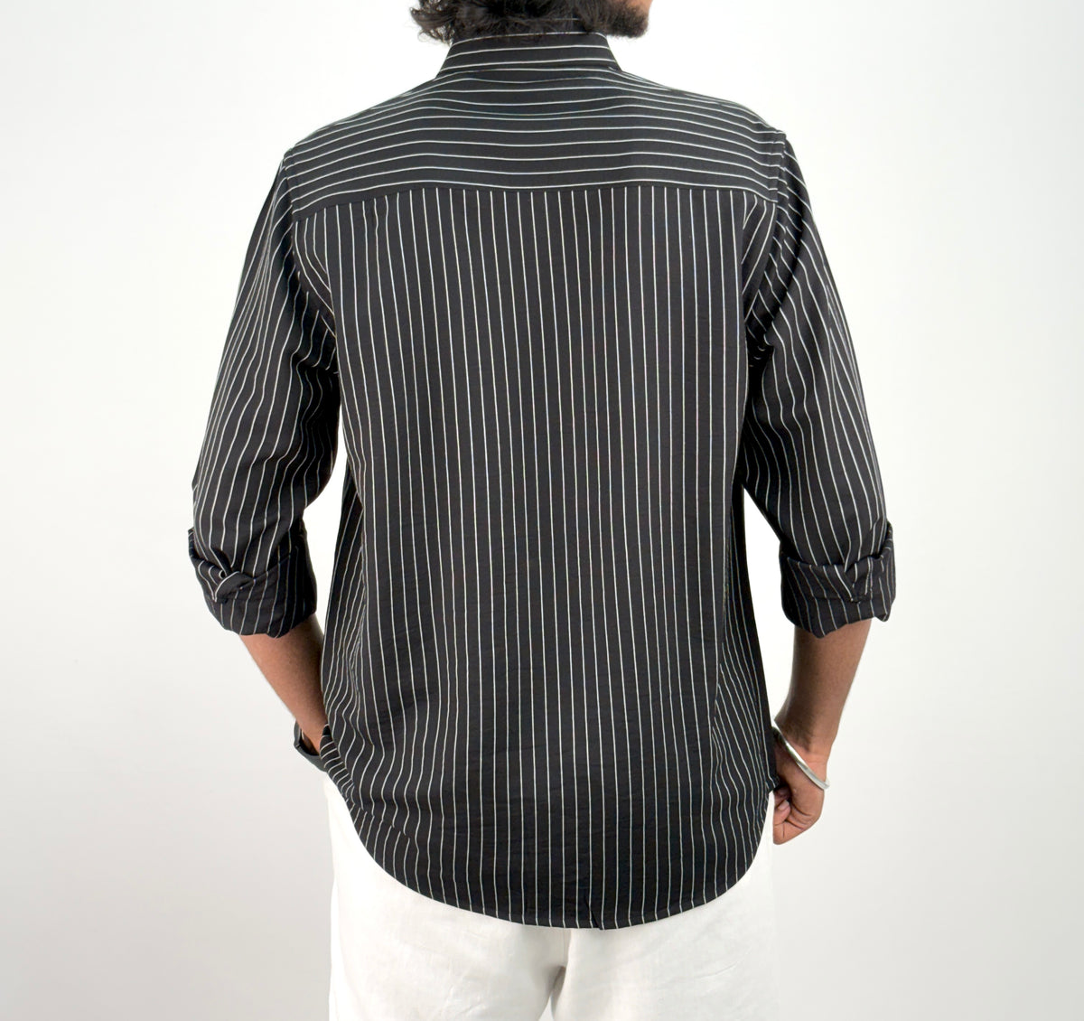Black IMP Stripe Shirt 1