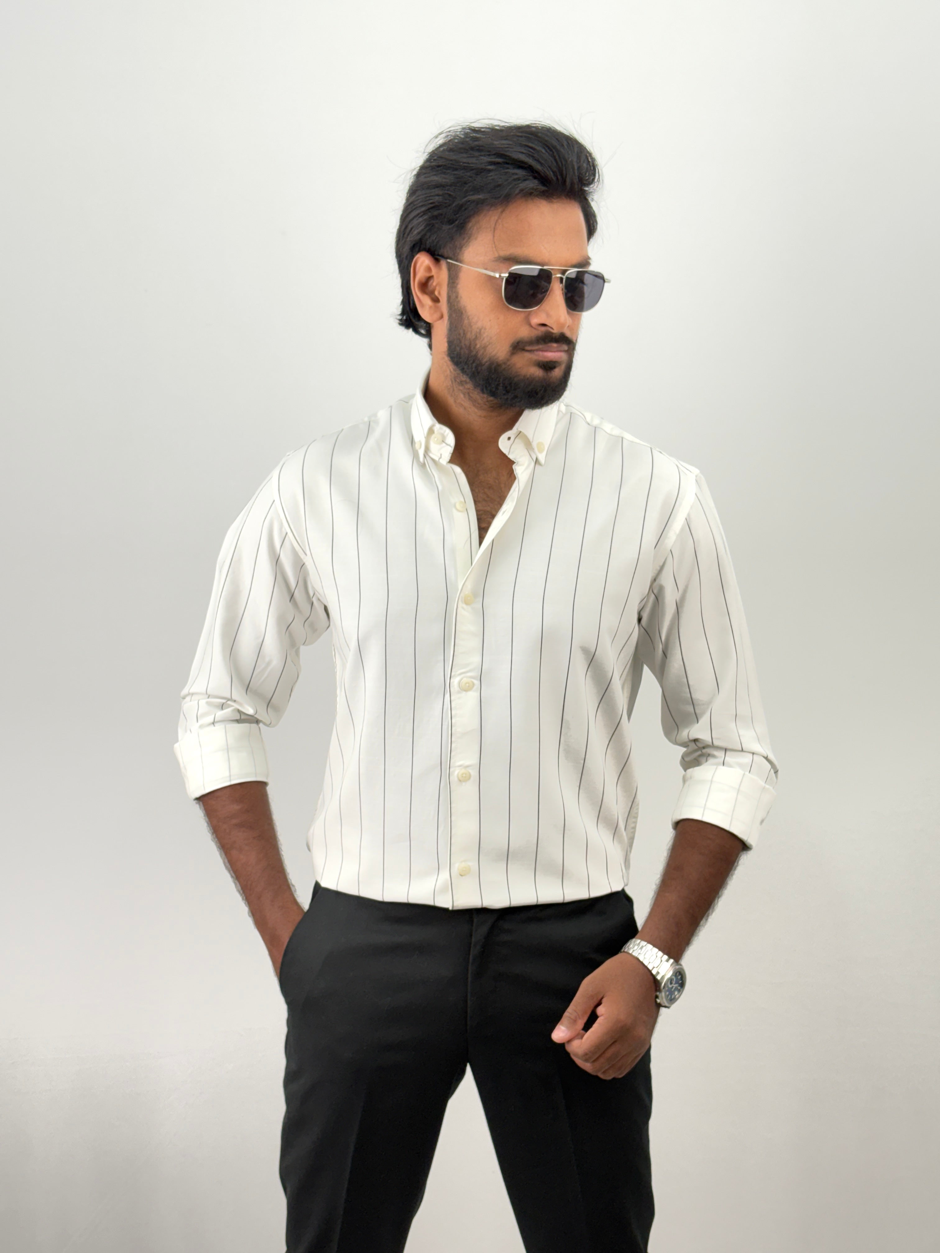White Stripe Shirt
