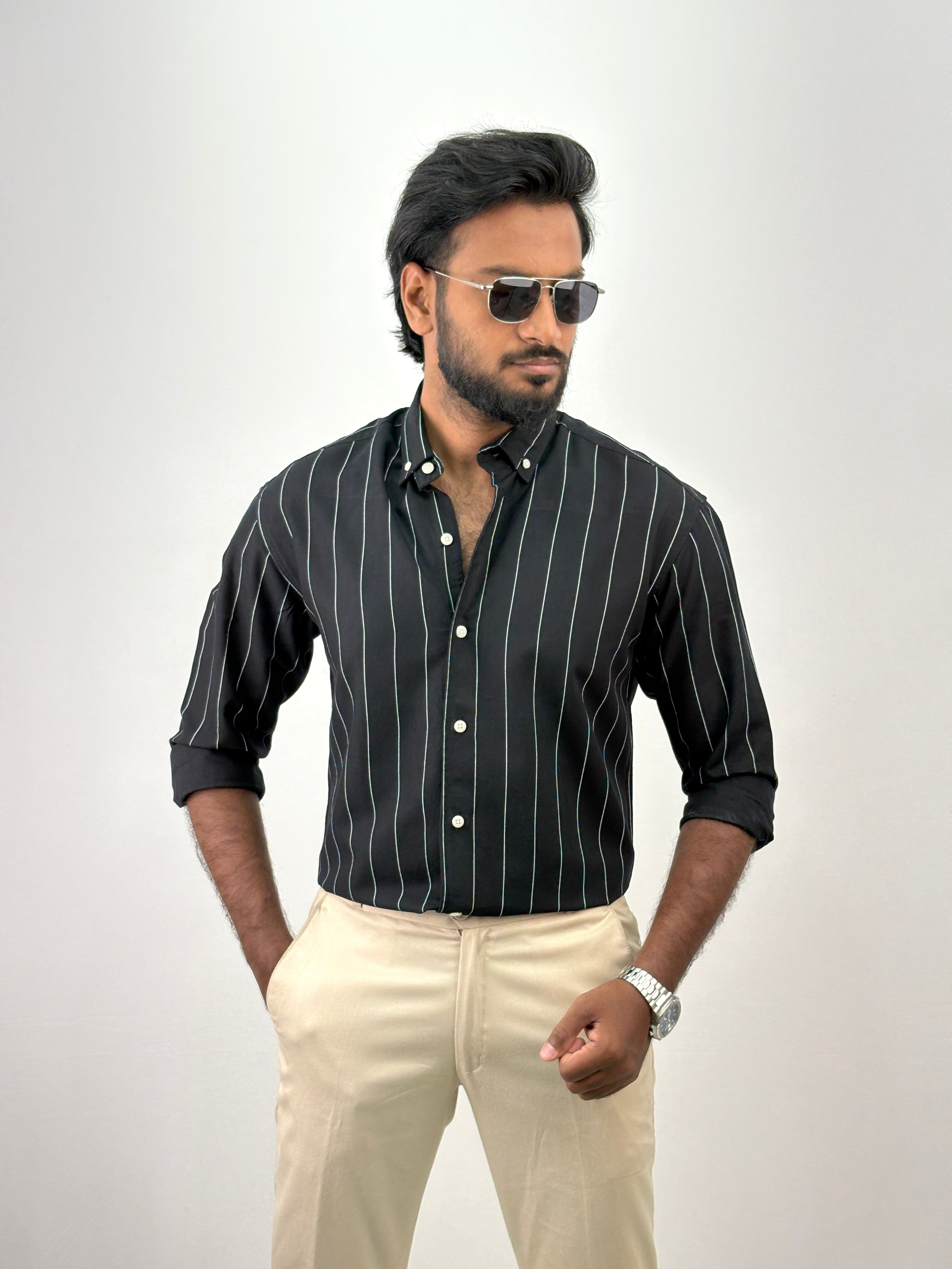 Black Stripe Shirt