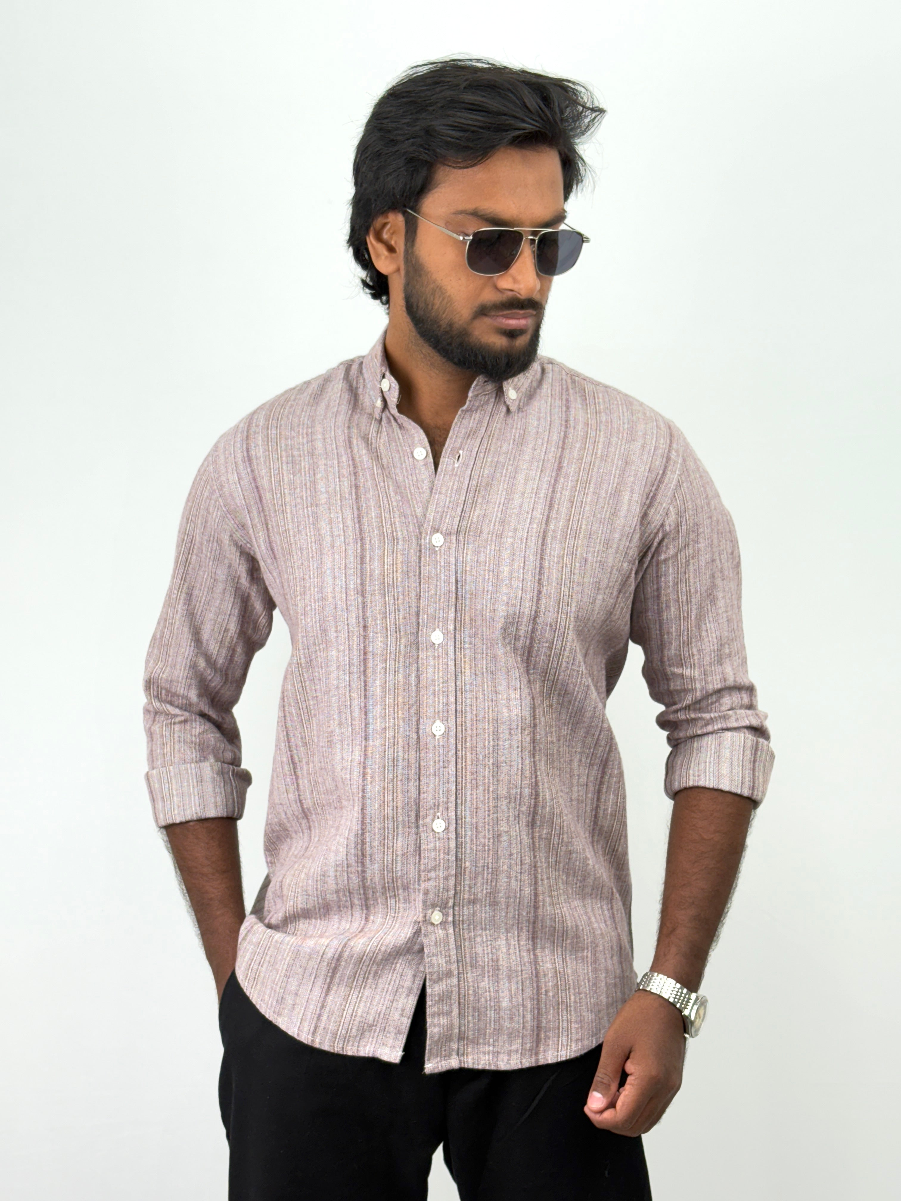 Peach Stripe Shirts