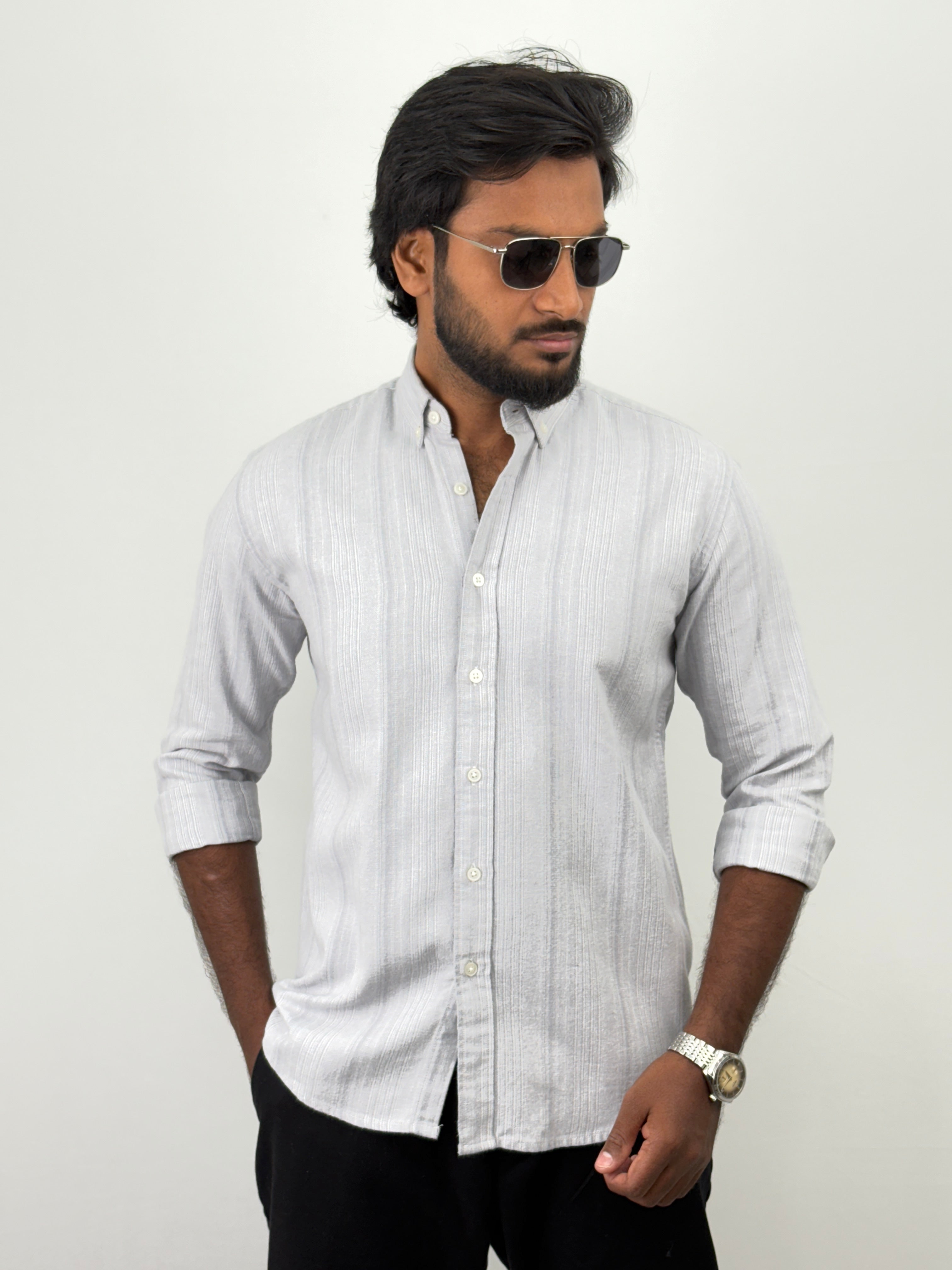 Light Grey Stripe Shirts