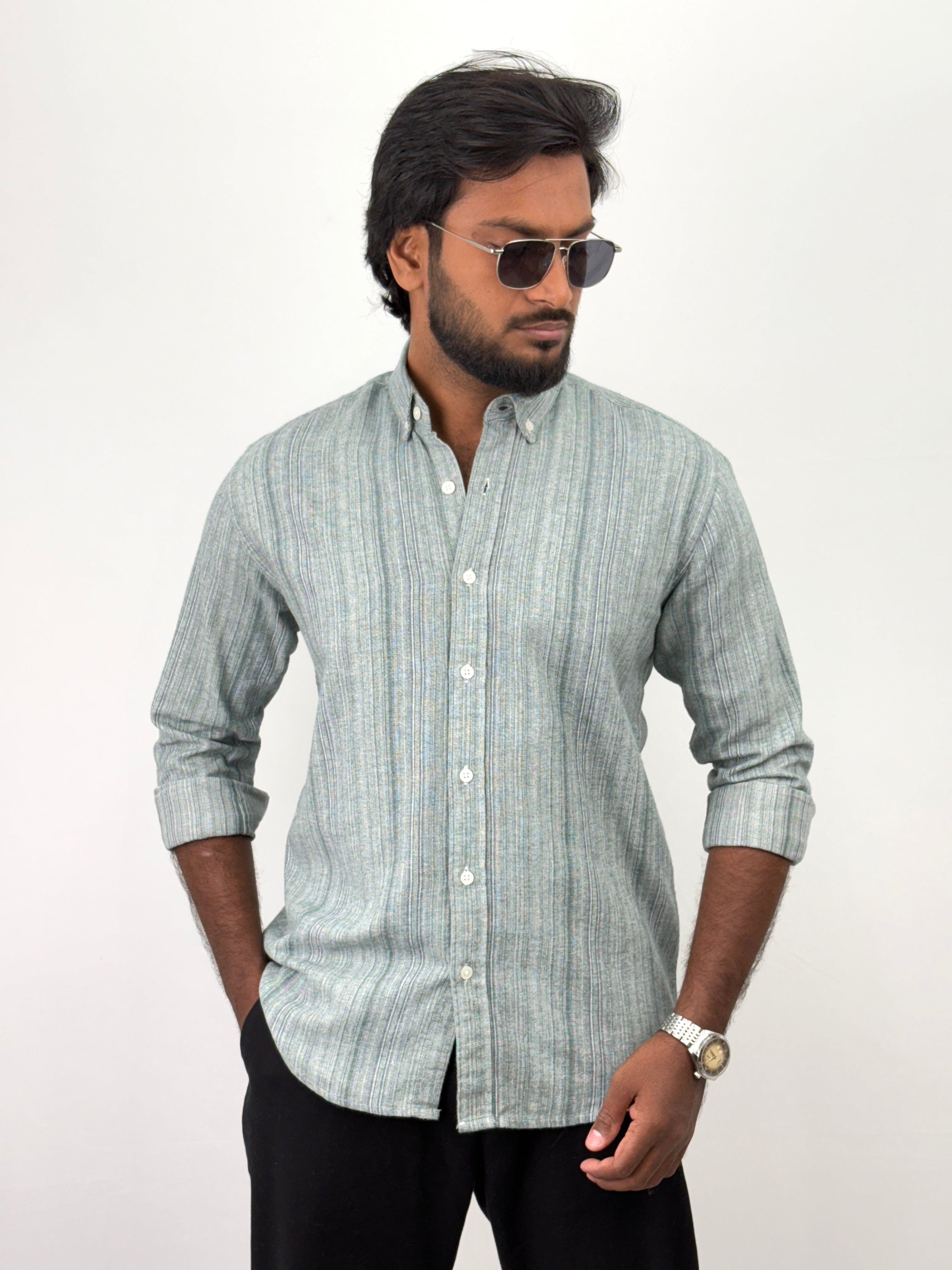 Green Stripe Shirts