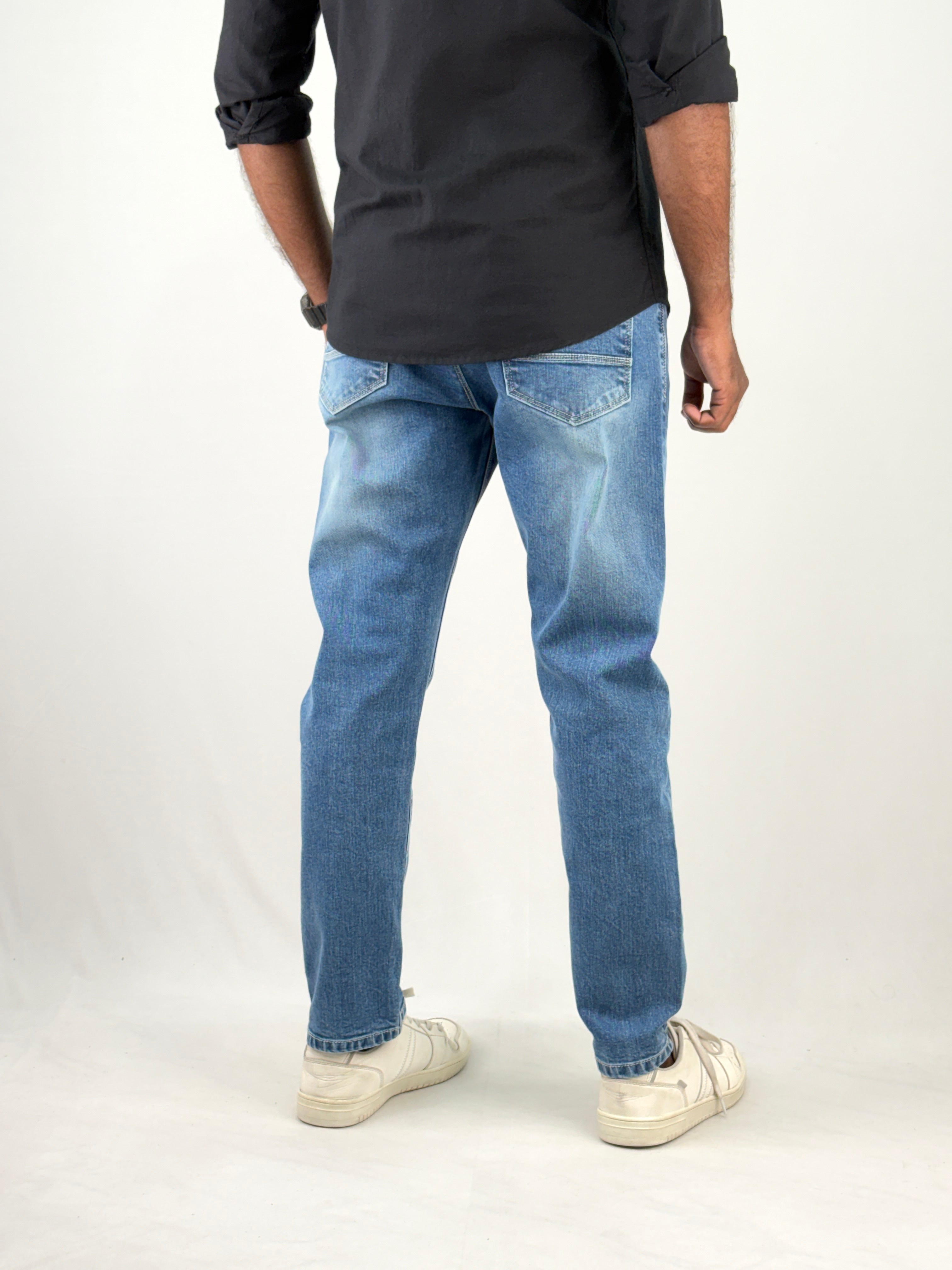 Blue Ankle Fit Jean
