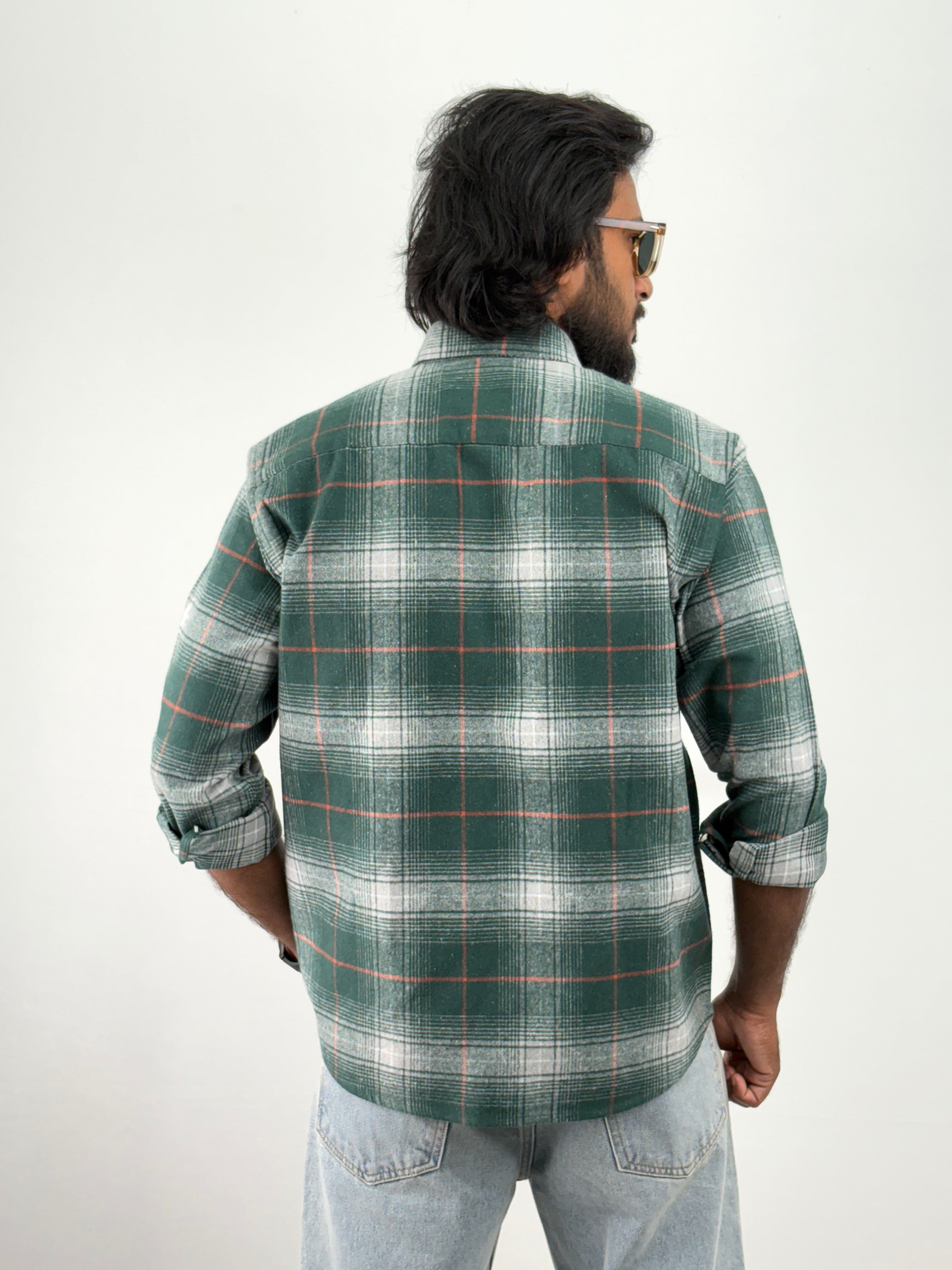 Green Flannel Shirt