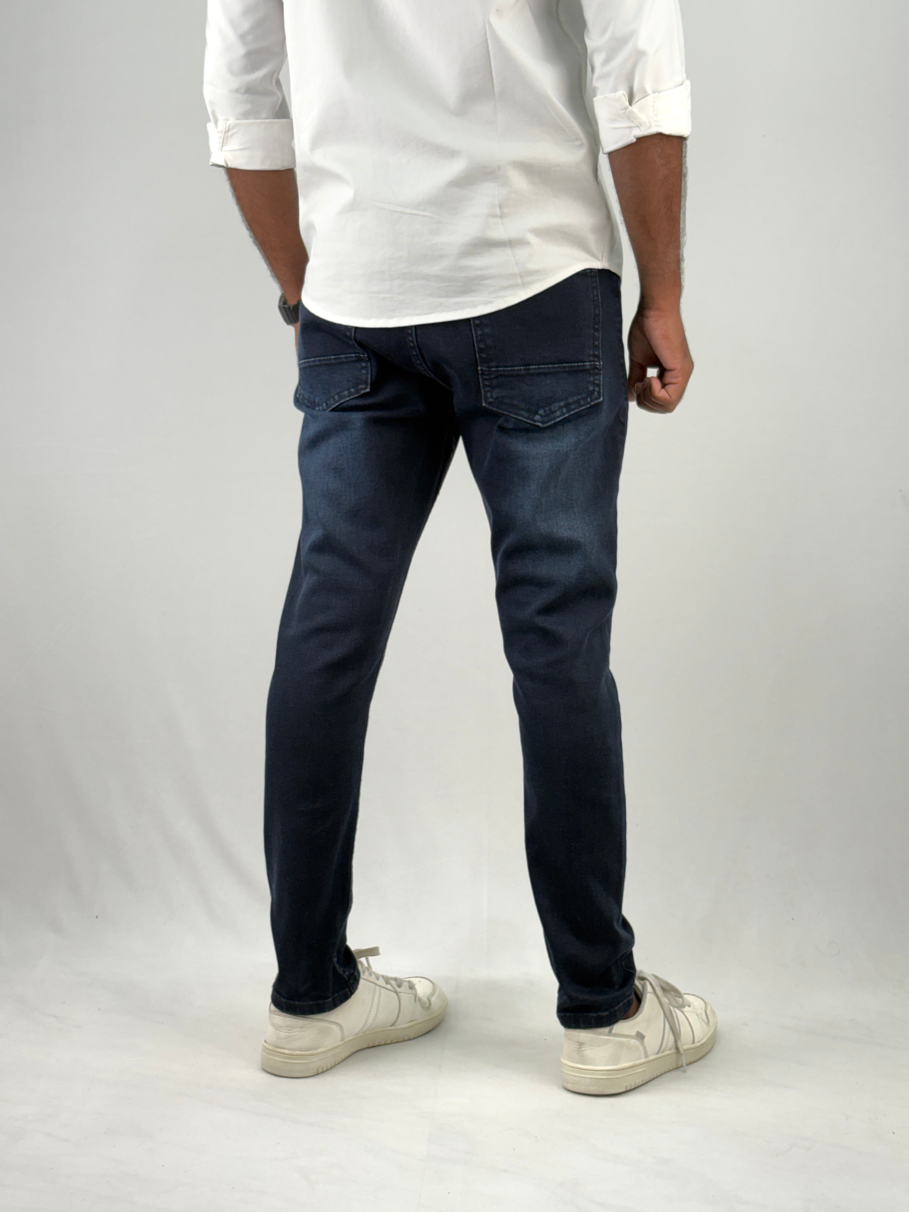 Dark Blue Ankle Fit Jean