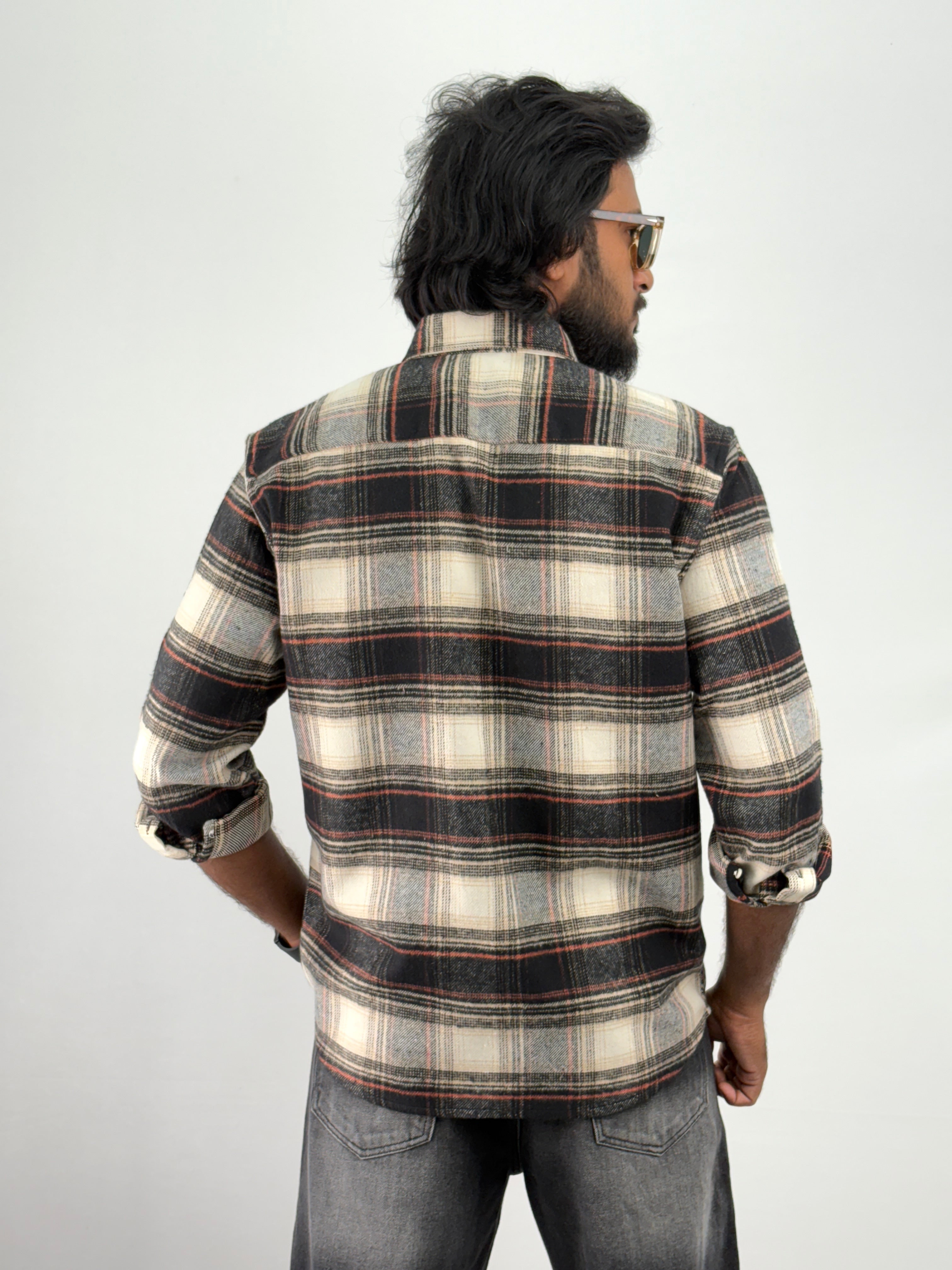 Black Red Flannel Shirt