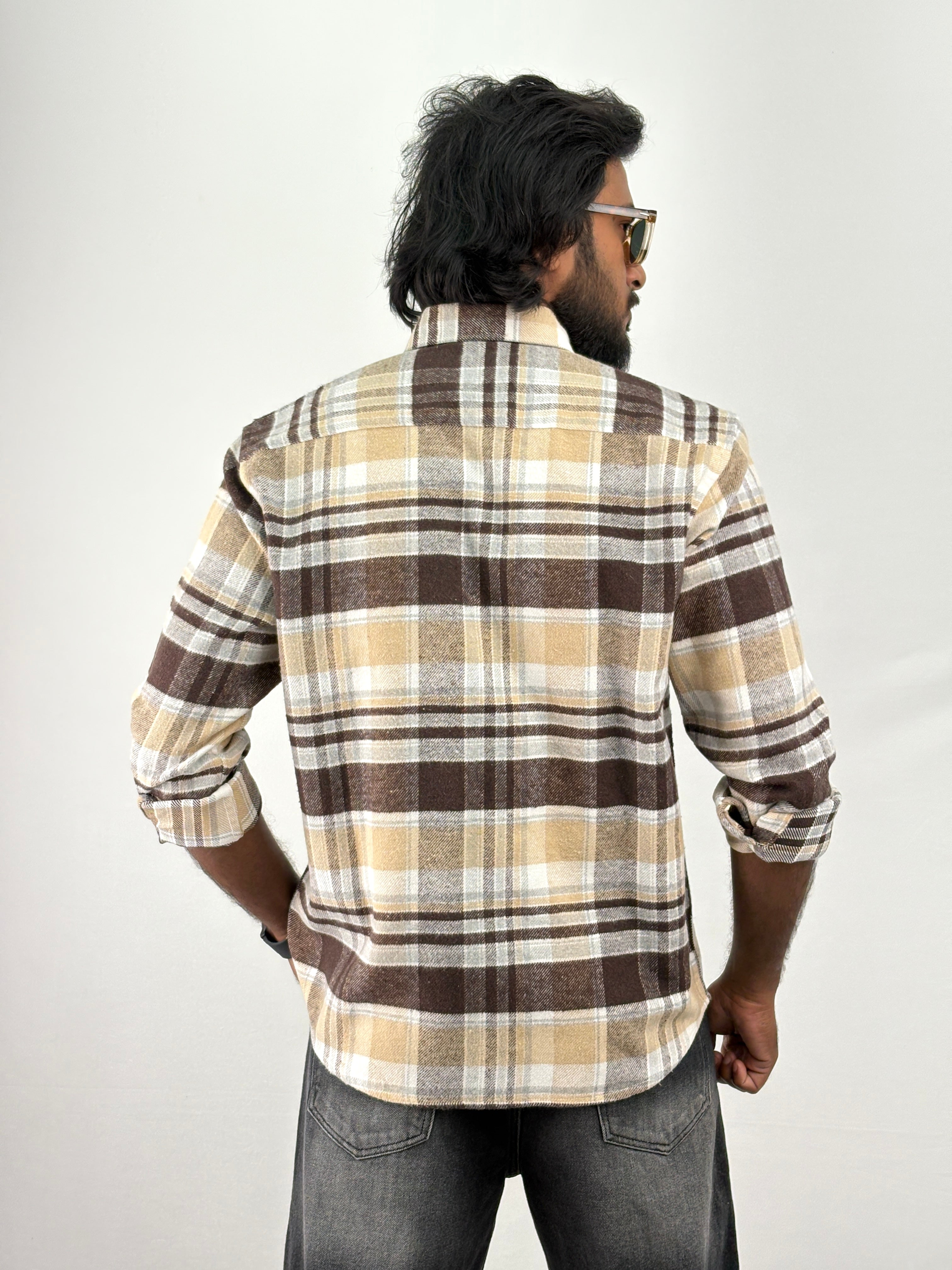 Cream Flannel Shirt