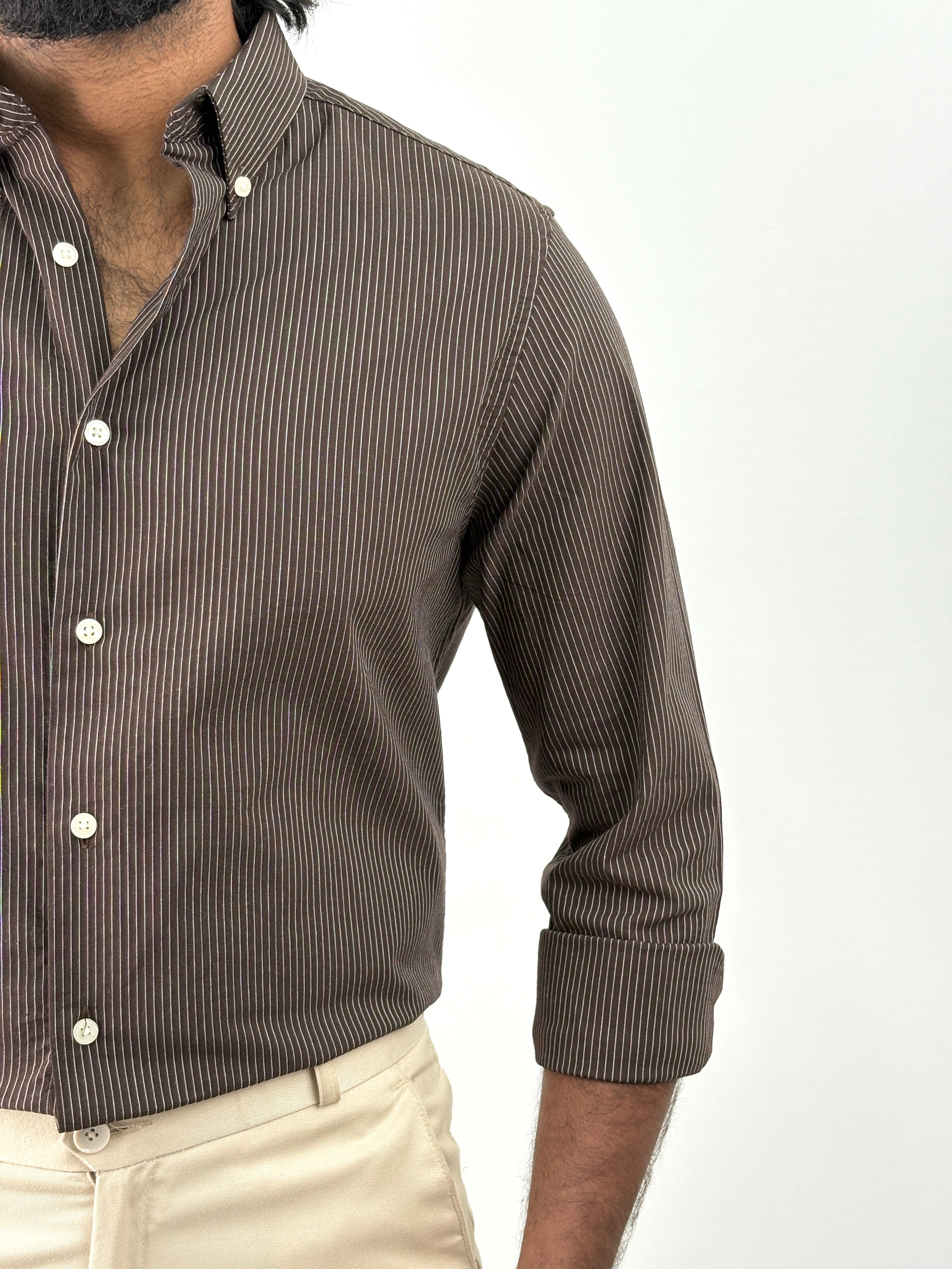 Brown Stripe Shirts