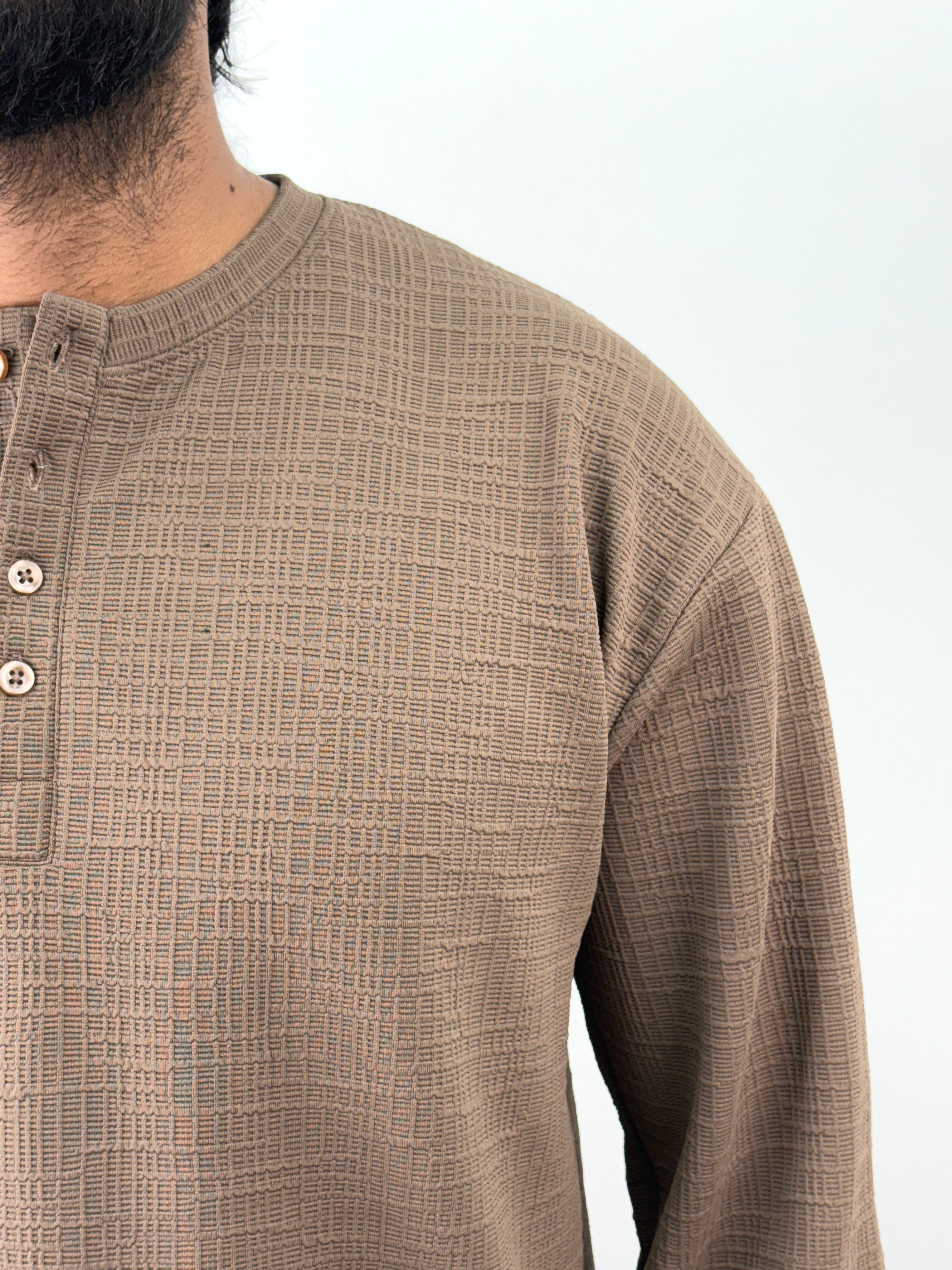 Brown Henley T-Shirt