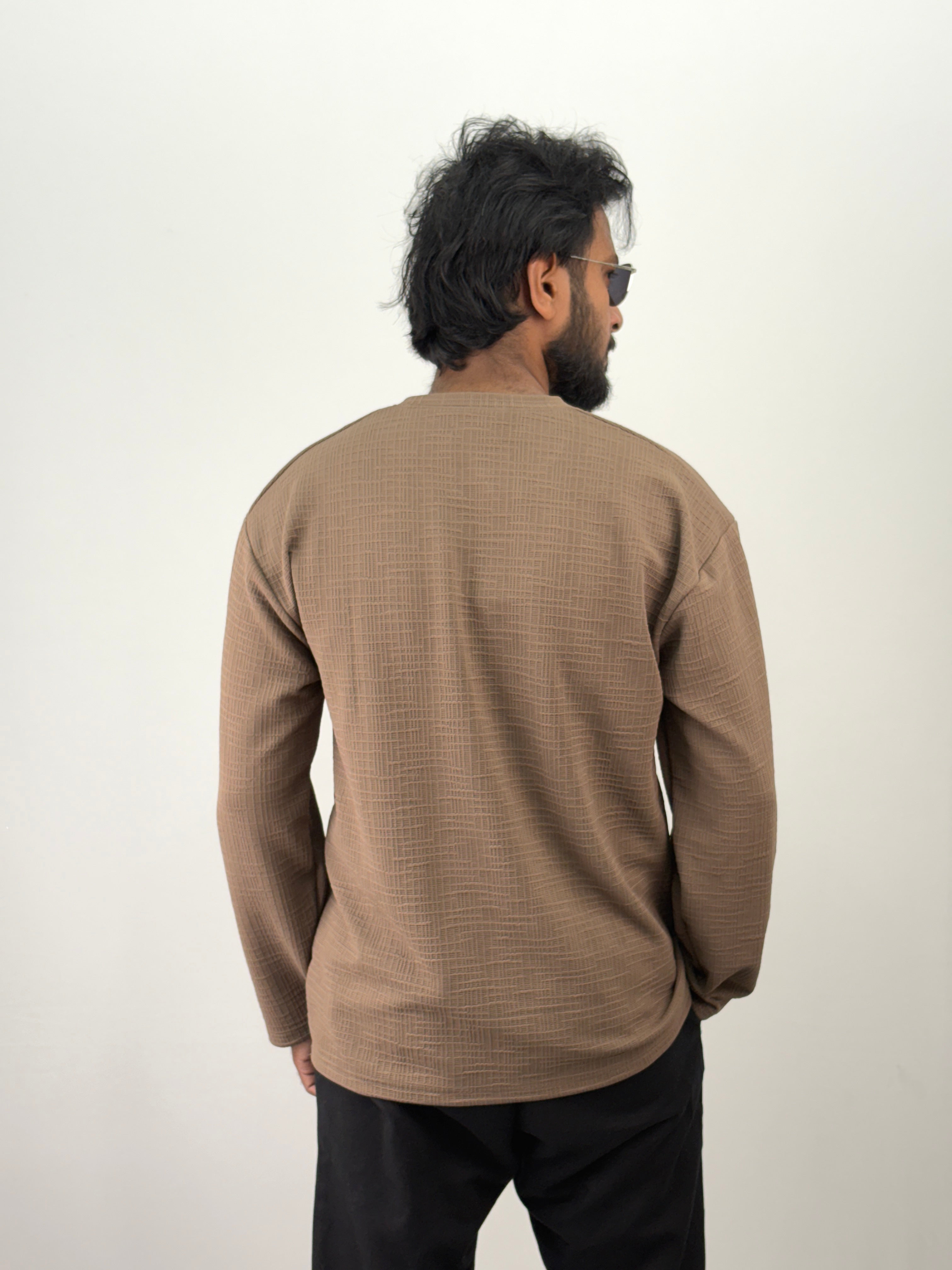 Brown Henley T-Shirt