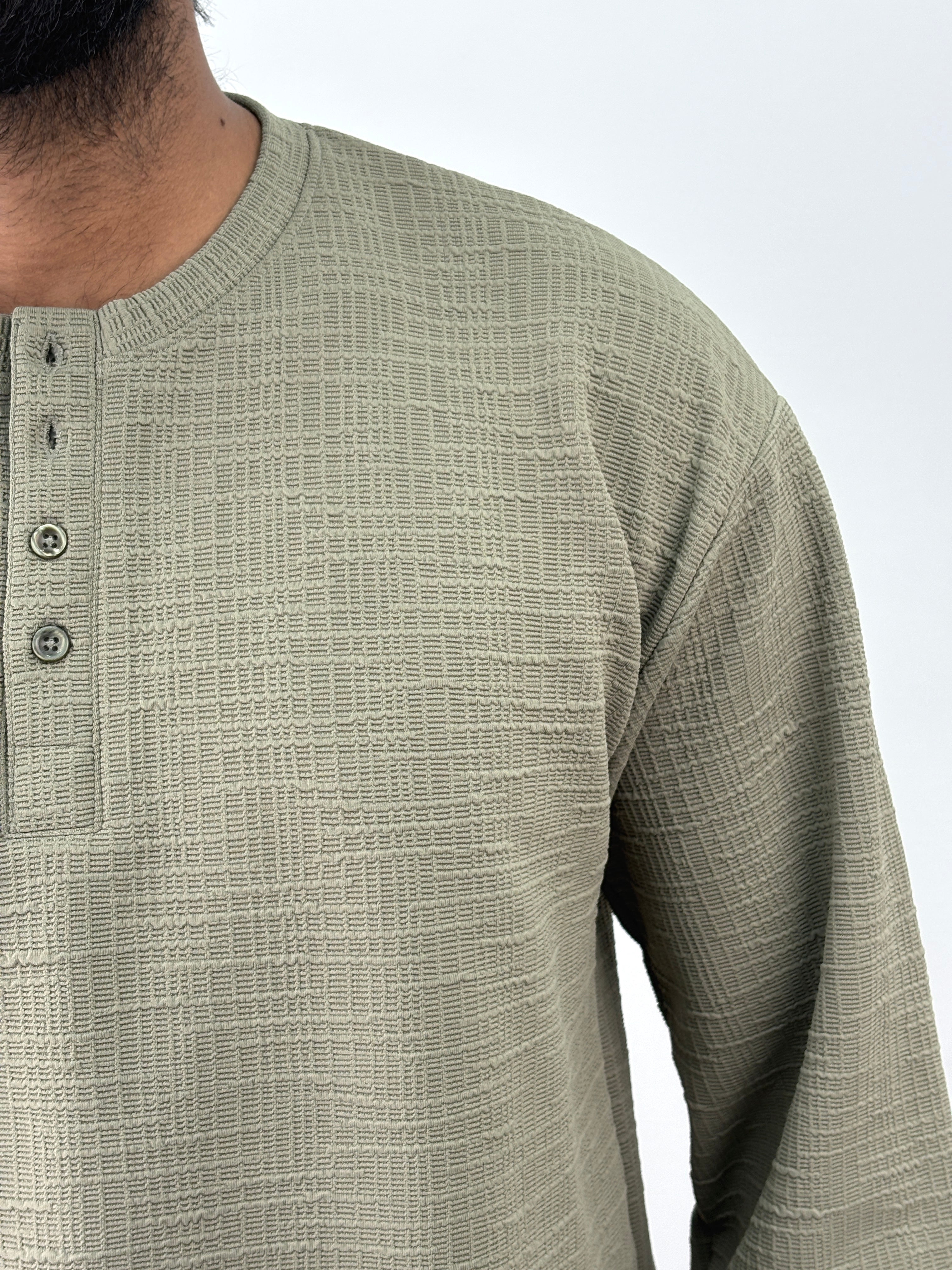 Green Henley T-Shirt