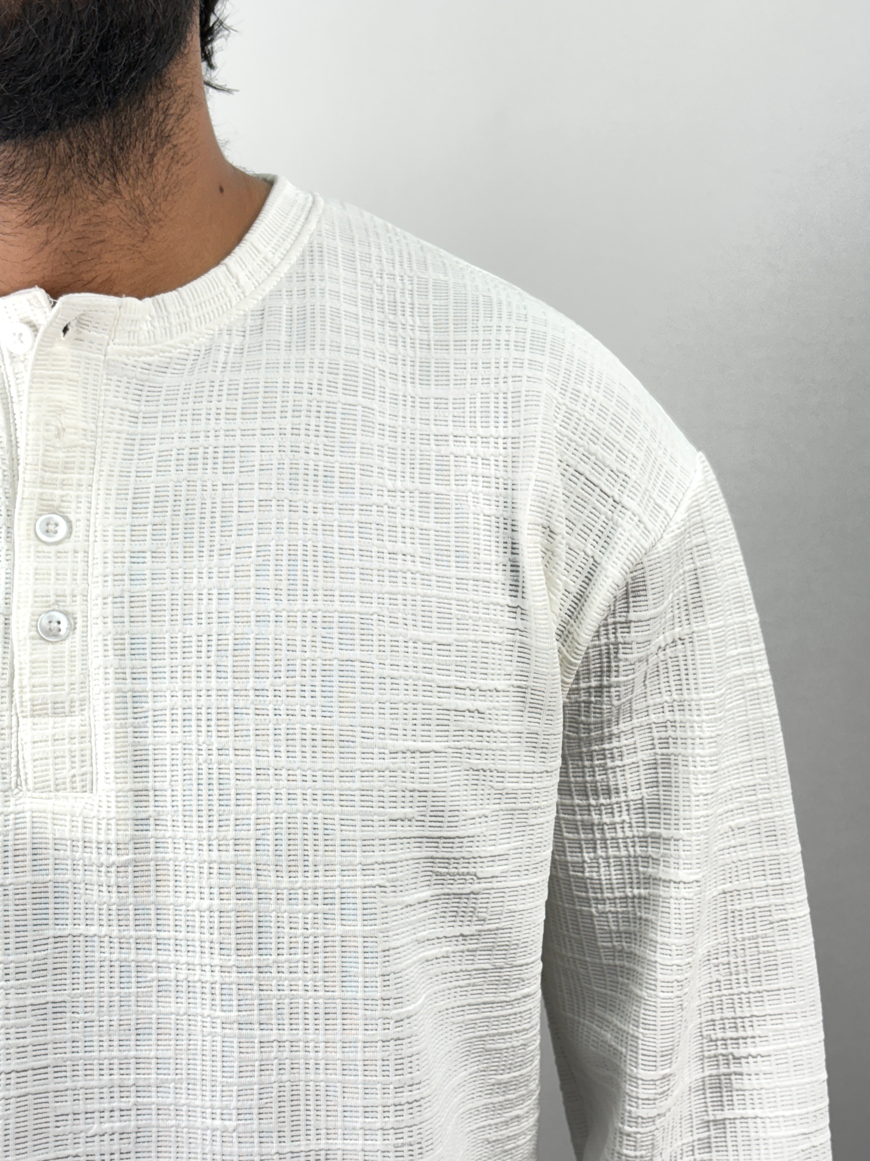 White Henley T-Shirt