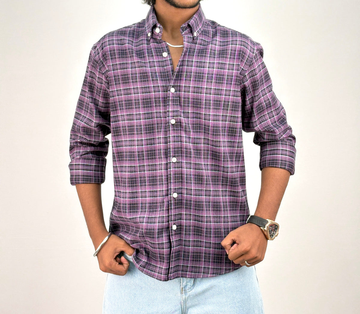 Pink IMP Flannel Shirt 9