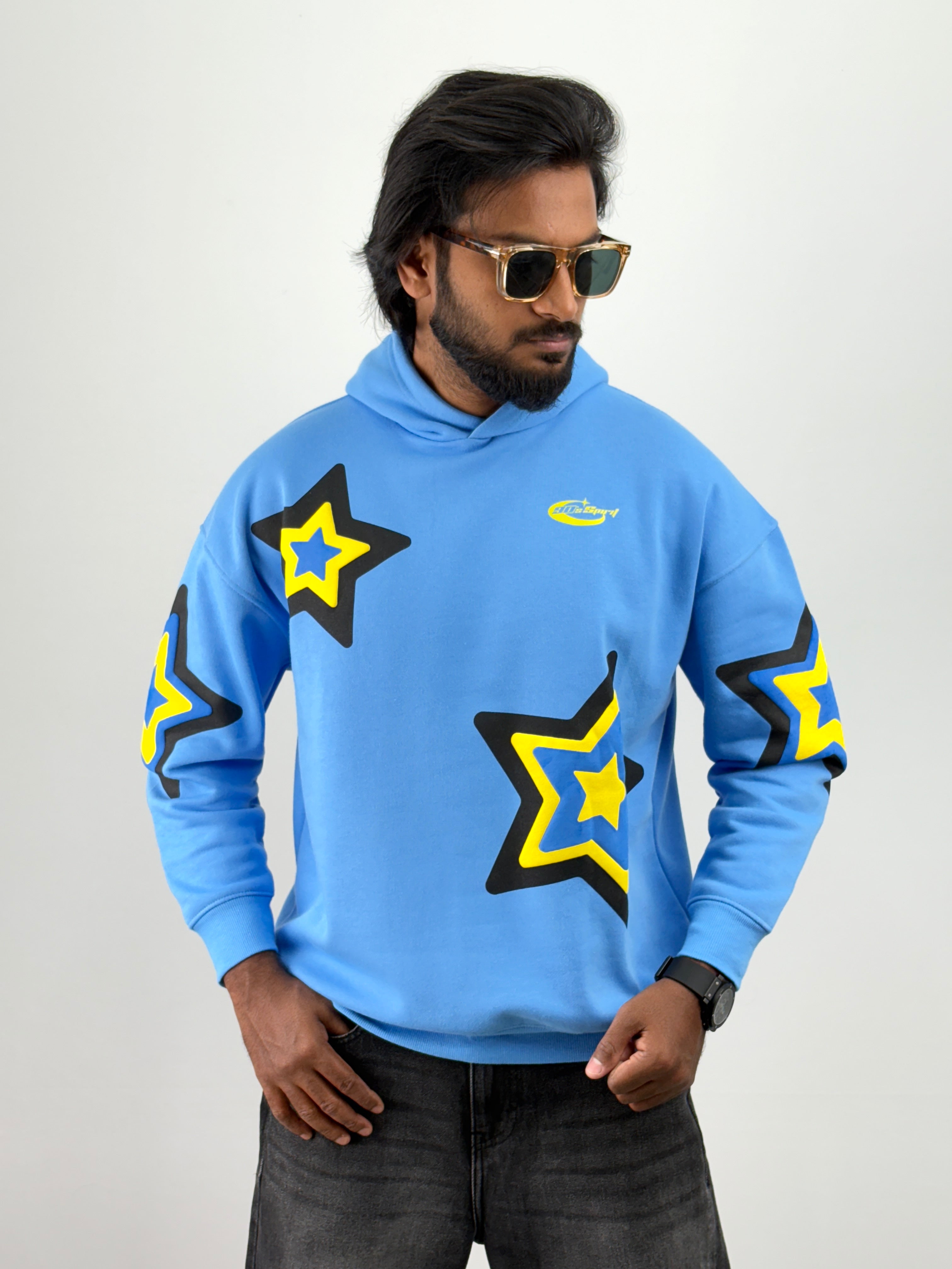 Blue Oversized Hoodie